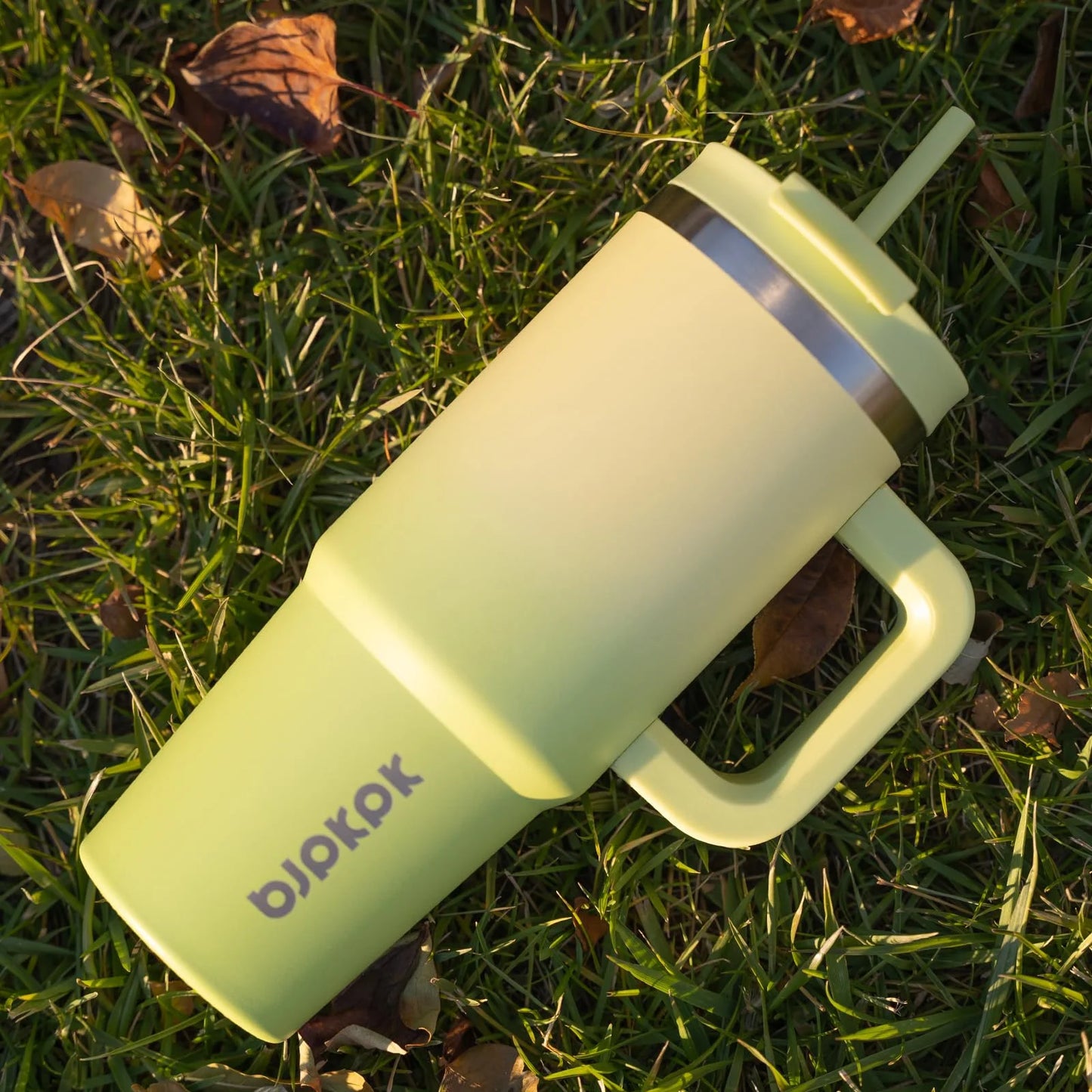 Tumbler with Handle and Straw 40Oz Insulated Tumbler Cups with Lid Stainless Steel Travel Coffee Mug,Bubble Gum