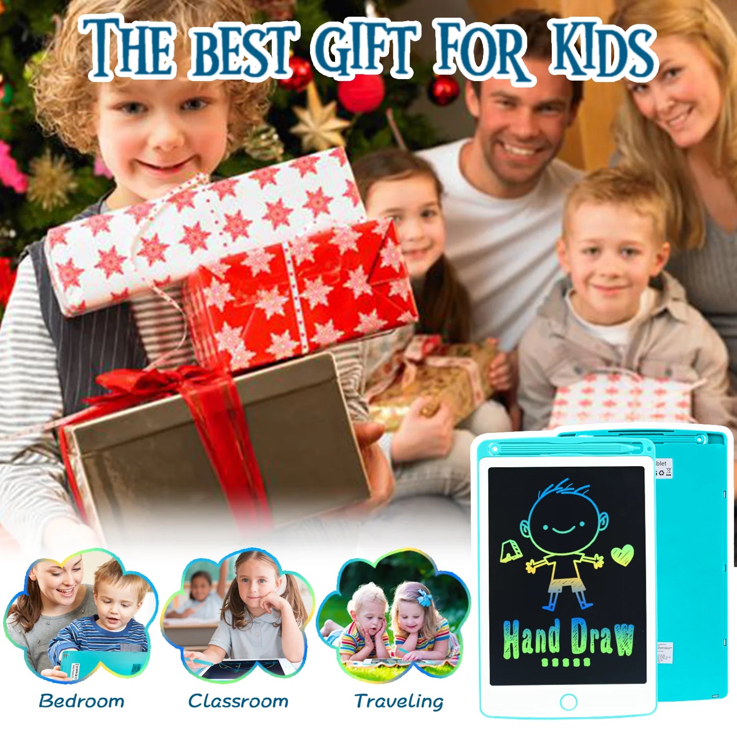 Richgv LCD Writing Tablet for Kids, 8.5 Inch Drawing Tablet Doodle Pad Preschool Learning Toys for Toddlers, Drawing Pad Gifts for Boys Girls