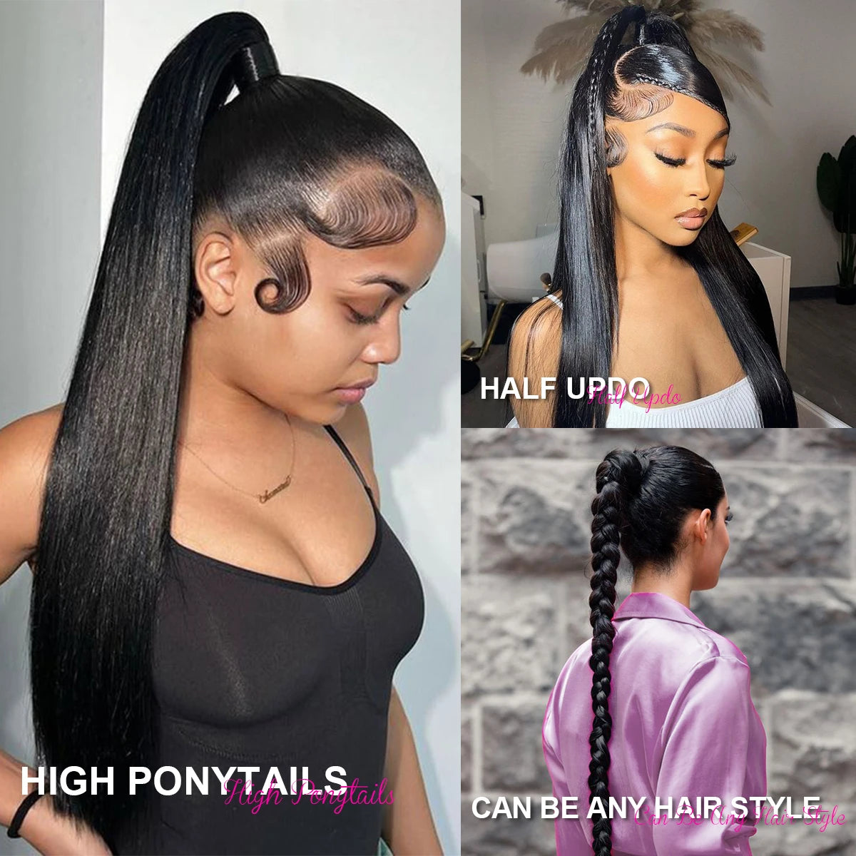 HD 360 Full Lace Wig Human Hair Pre plucked HD Lace Wig 13x6 Human Hair Wigs 30 inch Bone Straight Lace Frontal Wig For Women