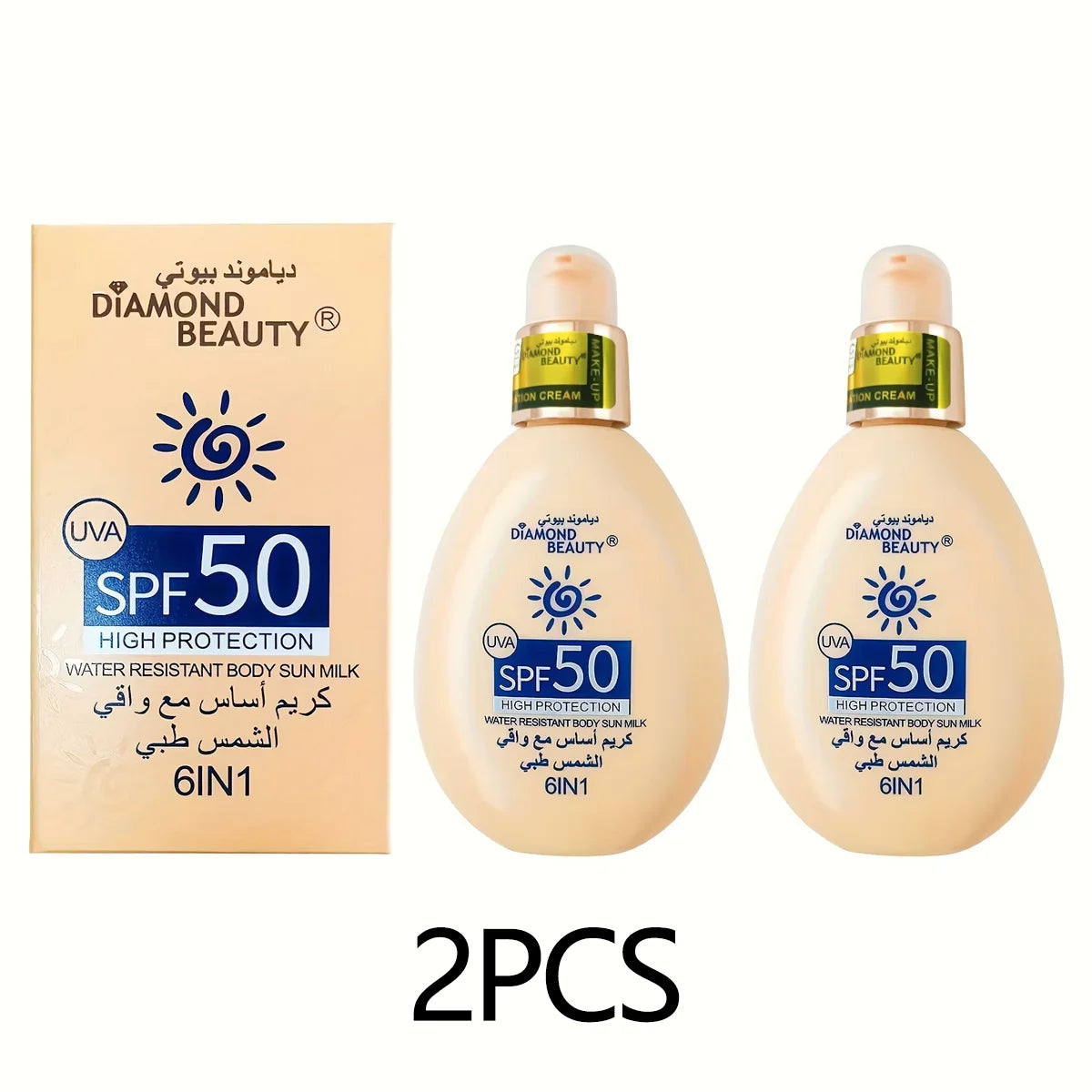 Sunscreen SPF 50 Face Body Isolation Female Sunscreen lotion 100ml Summer Outdoor liquid foundation Moisturizing Cream