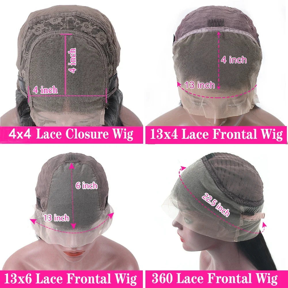 34Inch Bone Straight Highlight Lace Front Human Hair Ombre 13x4 Lace Frontal Wigs 13x6 Honey Blonde Colored Wigs For Women