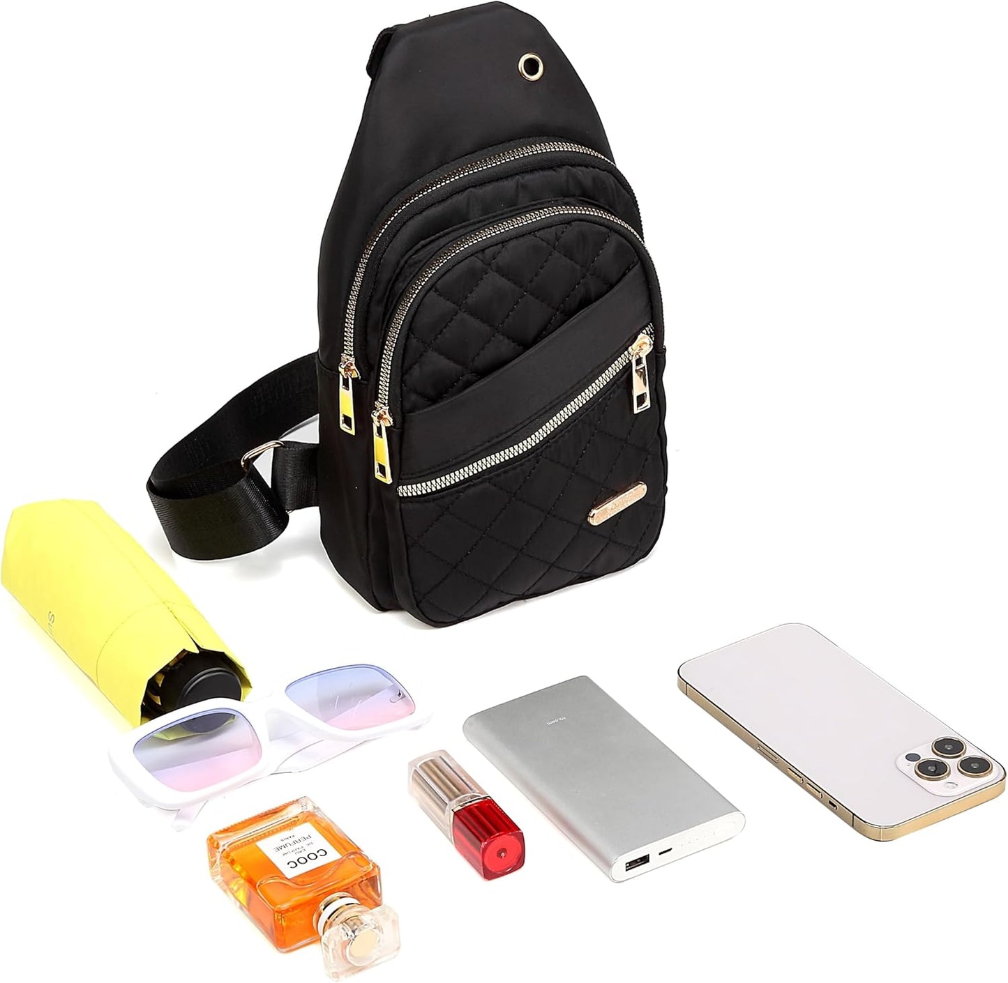 Small Sling Bag for Women Men, Crossbody Sling Backpack, Casual Daypack Backpacks Crossbody Bag for Hiking Travel