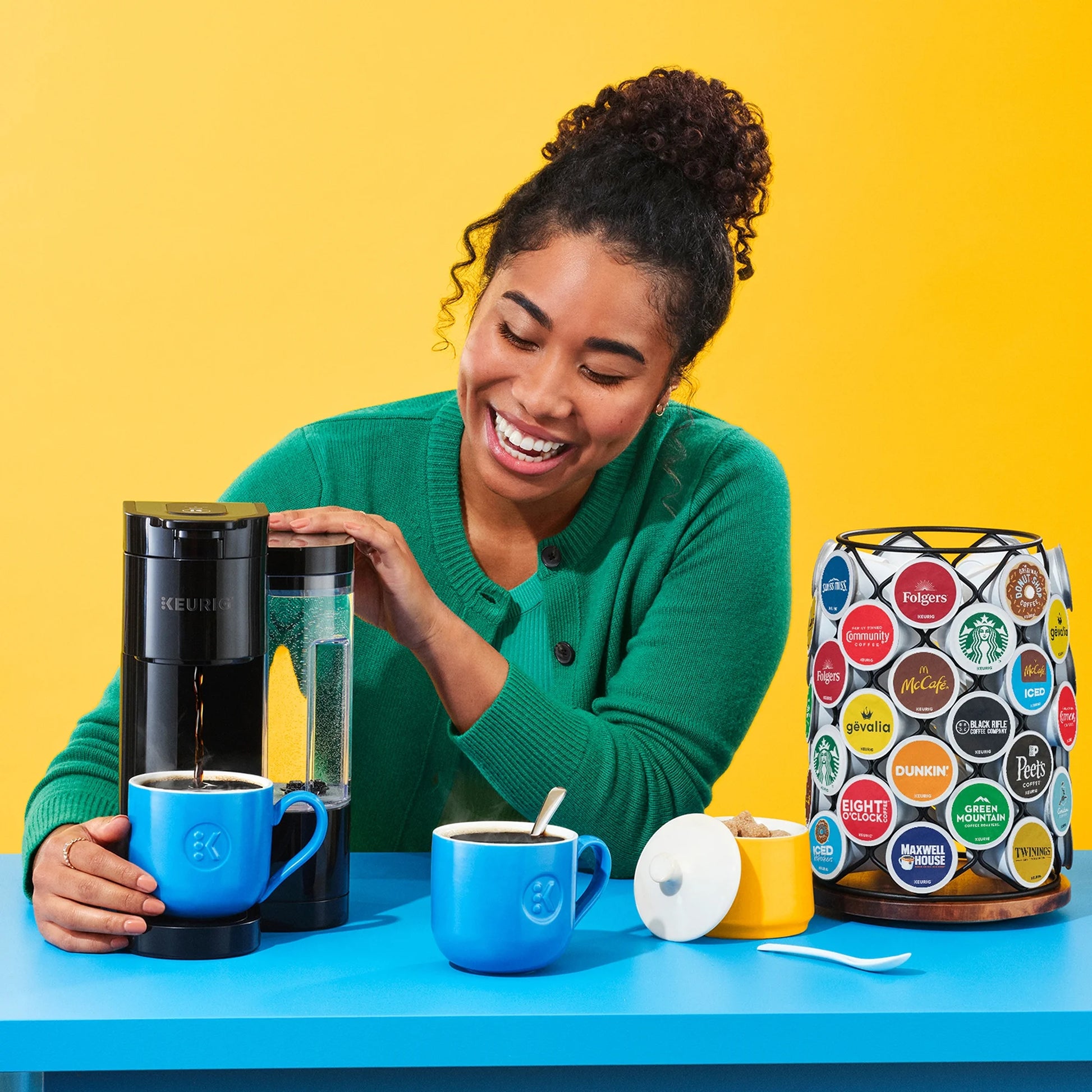 K-Express Essentials Bluebell Single-Serve K-Cup Pod Coffee Maker