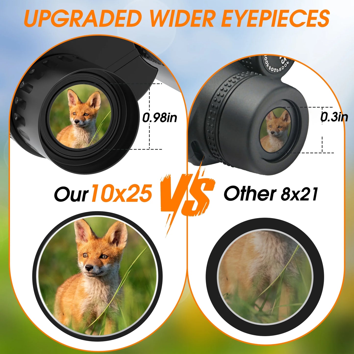 Compact Binoculars for Adults and Kids, 10X25 Binoculars for Bird Watching, Small Binoculars for Travel Sightseeing Hunting Wildlife Watching Outdoor Sports Games Concerts