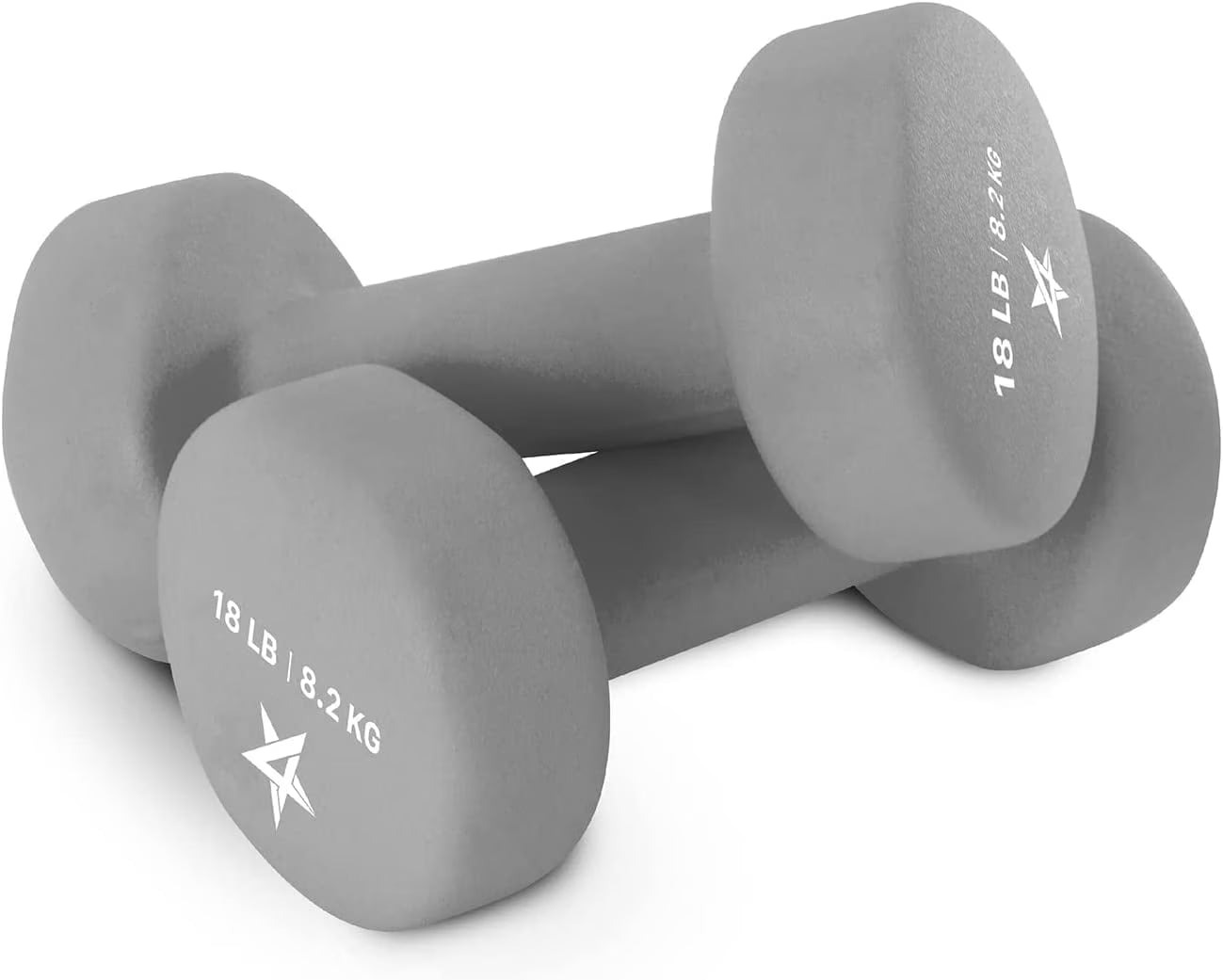Yes4All Neoprene Coated Dumbbell for Women, Black, 10 Lb Pair