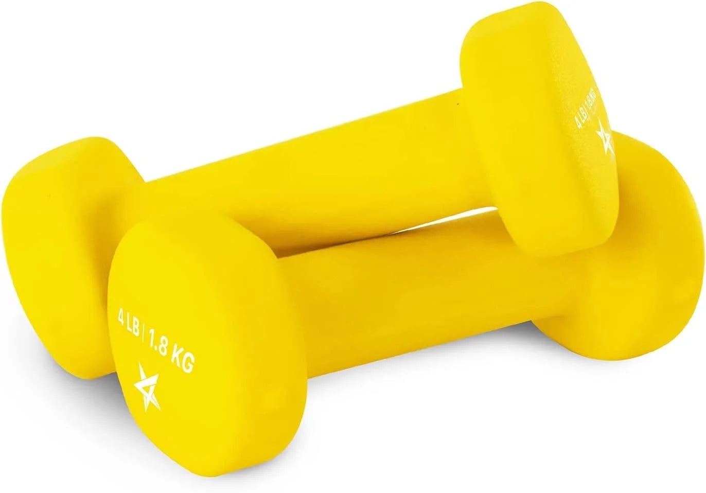 Yes4All Neoprene Coated Dumbbell for Women, Black, 10 Lb Pair