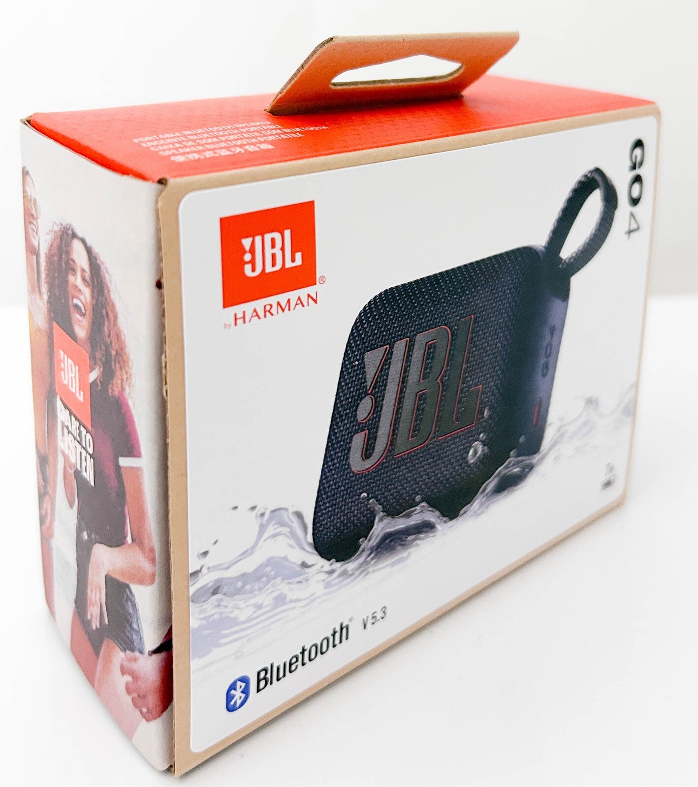 JBL Go4 Portable Waterproof Wireless Speaker - Black NEW!