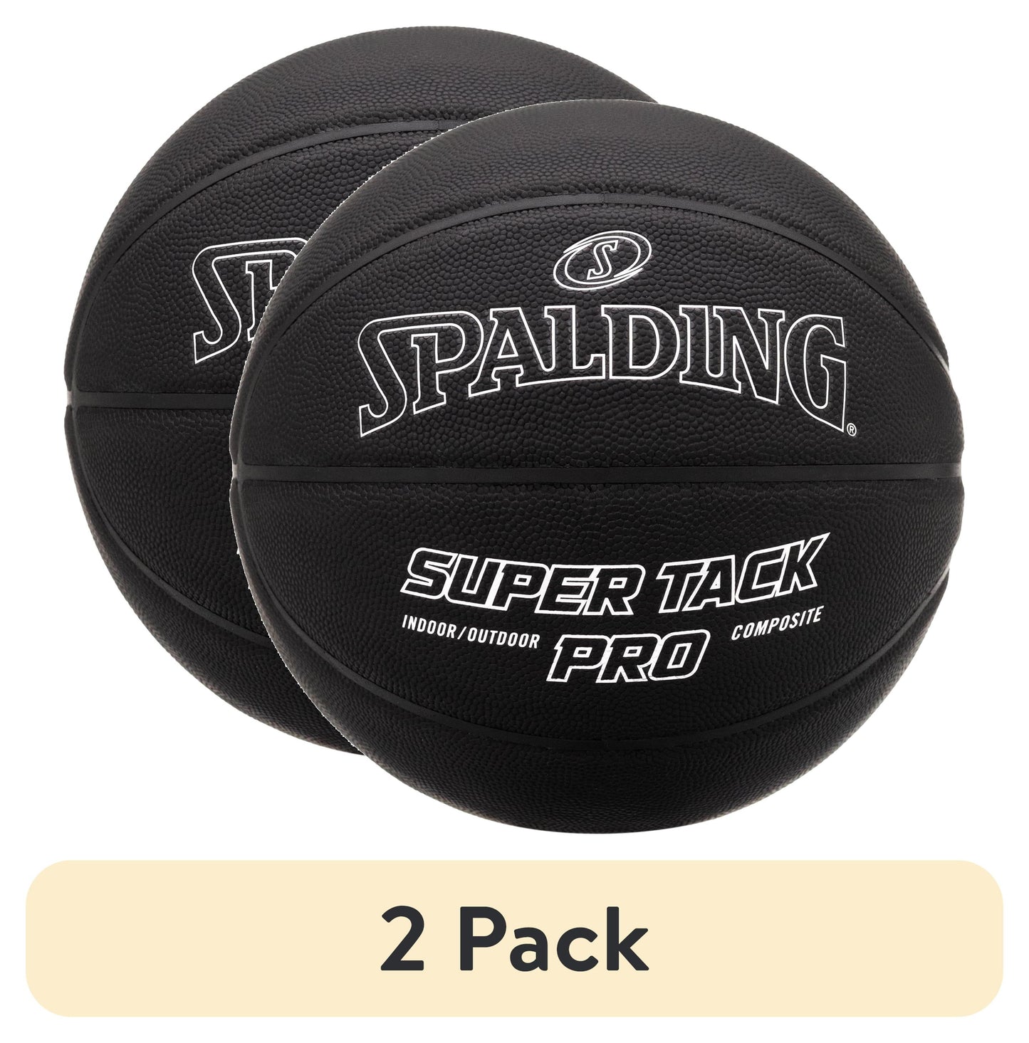 Spalding Super Tack Pro Composite Leather Basketball - Size 5, 27.5"