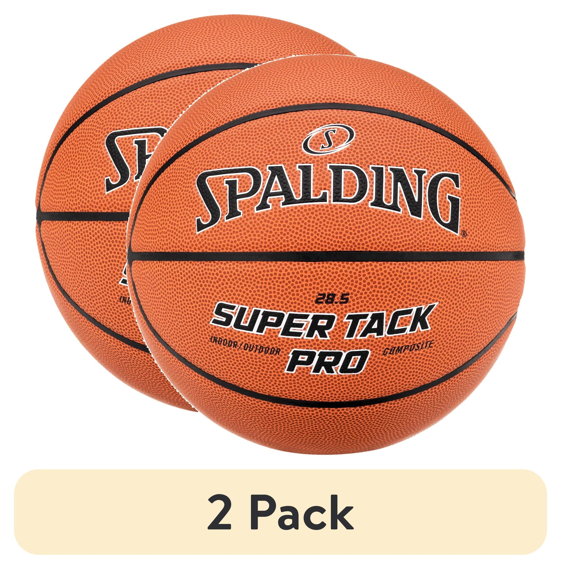 Spalding Super Tack Pro Composite Leather Basketball - Size 5, 27.5"