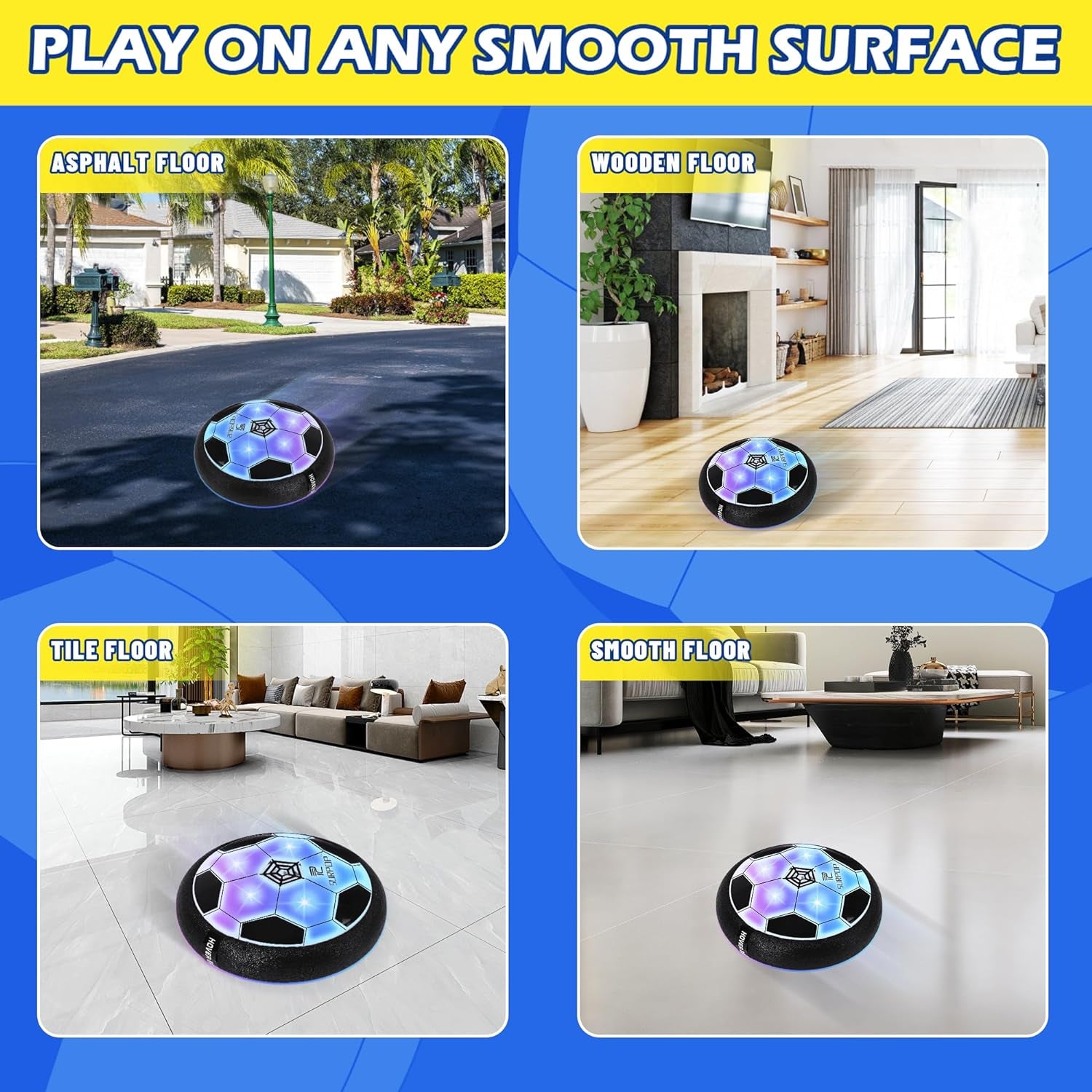 2 Pcs Hover Soccer Toys Set, Boys Gift Idea for Age 6 7 8 9 10 11 12 Years Old