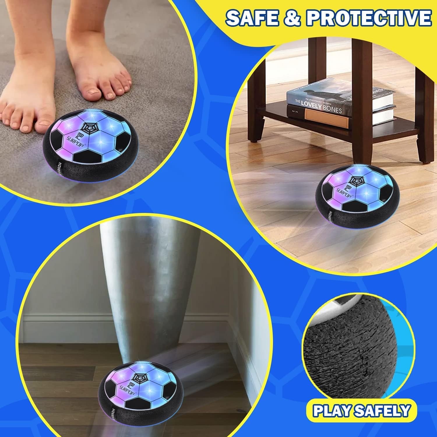 2 Pcs Hover Soccer Toys Set, Boys Gift Idea for Age 6 7 8 9 10 11 12 Years Old