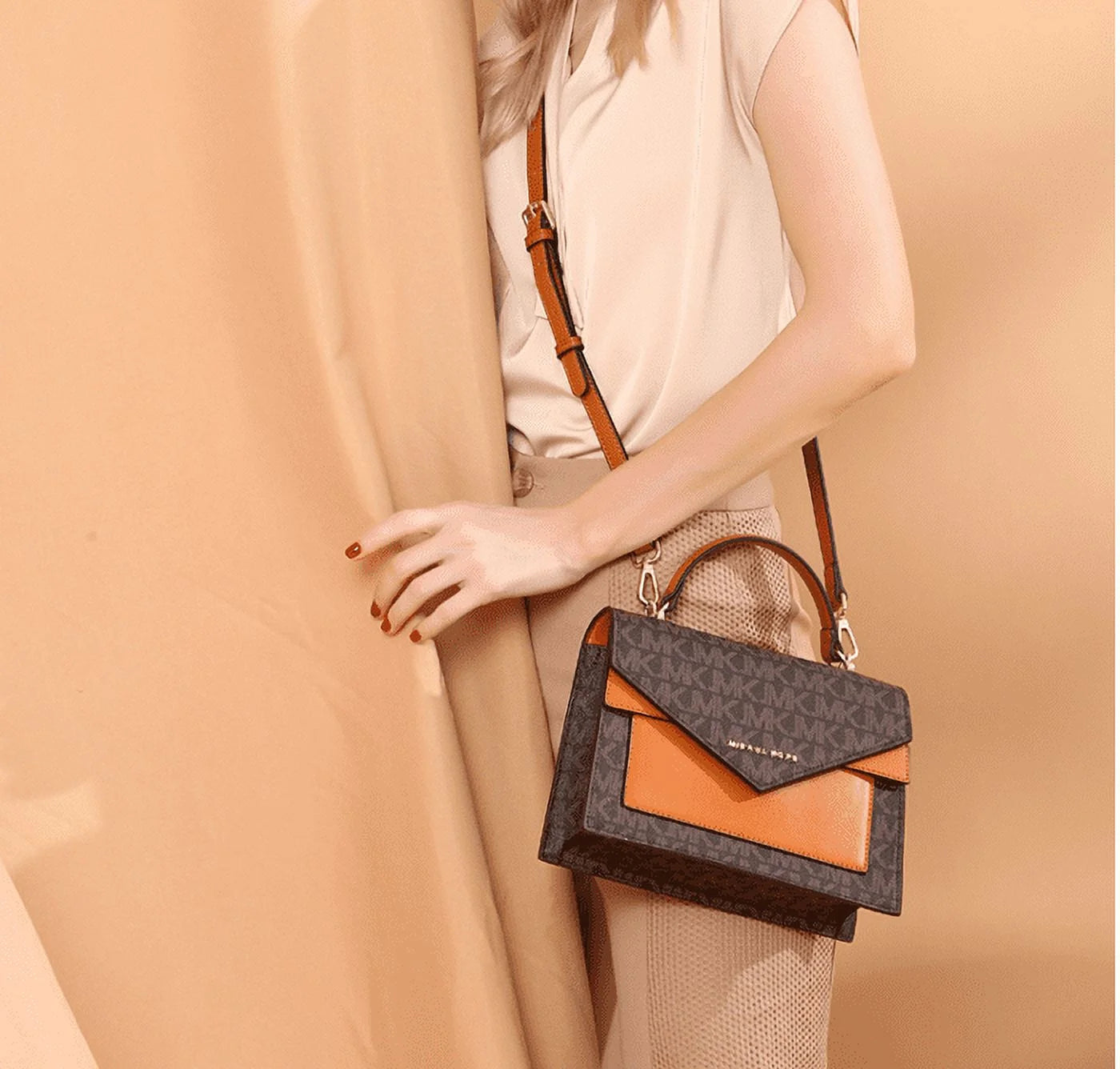 MKJ Small Crossbody Bag for Women,Messenger Leather Designer Ladies Purse Handbags Wallet Purse