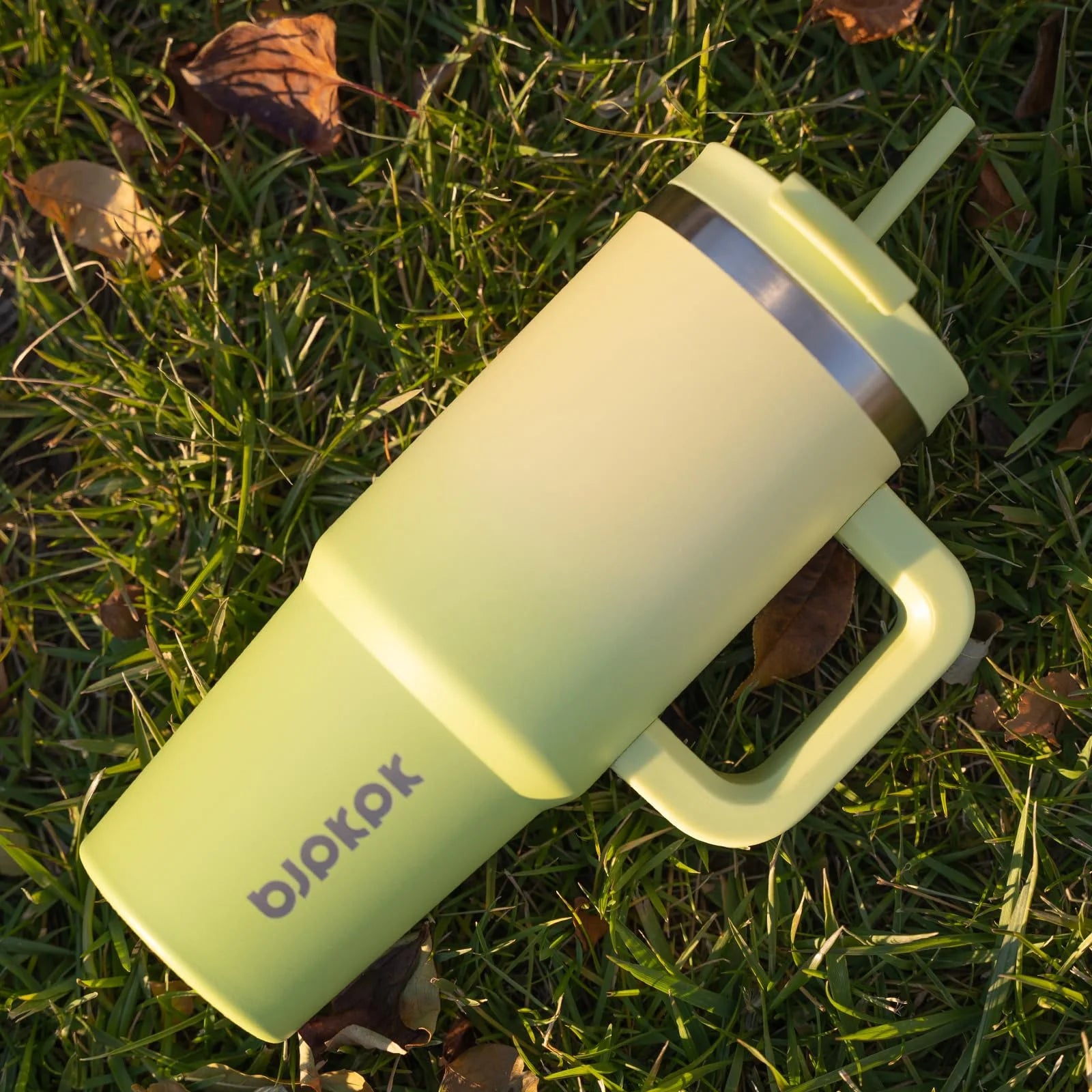Tumbler with Handle and Straw 40Oz Insulated Tumbler Cups with Lid Stainless Steel Travel Coffee Mug,Bubble Gum