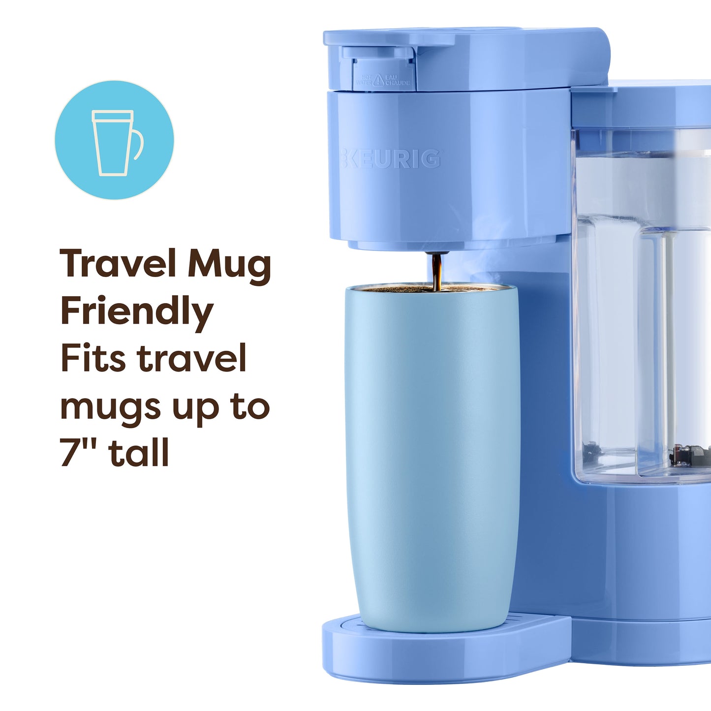 K-Express Essentials Bluebell Single-Serve K-Cup Pod Coffee Maker