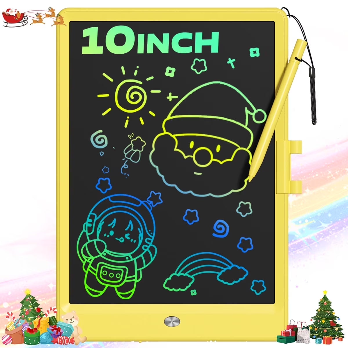 LCD Writing Tablet, Doodle Boards for Kids, Colorful Toddler Doodle Board Drawing Tablet, Erasable Reusable Drawing Pads, Educational and Learning Toys for Kids