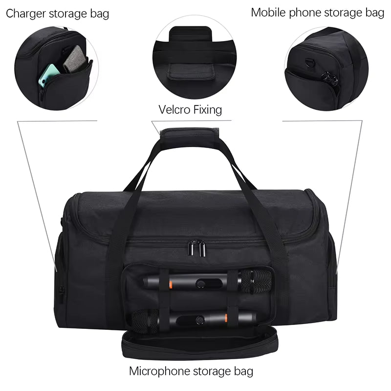 Outdoor Carrying Box Portable Tote Bag Travel Case for JBL Partybox on the Go Powerful Portable Bluetooth Party Speaker