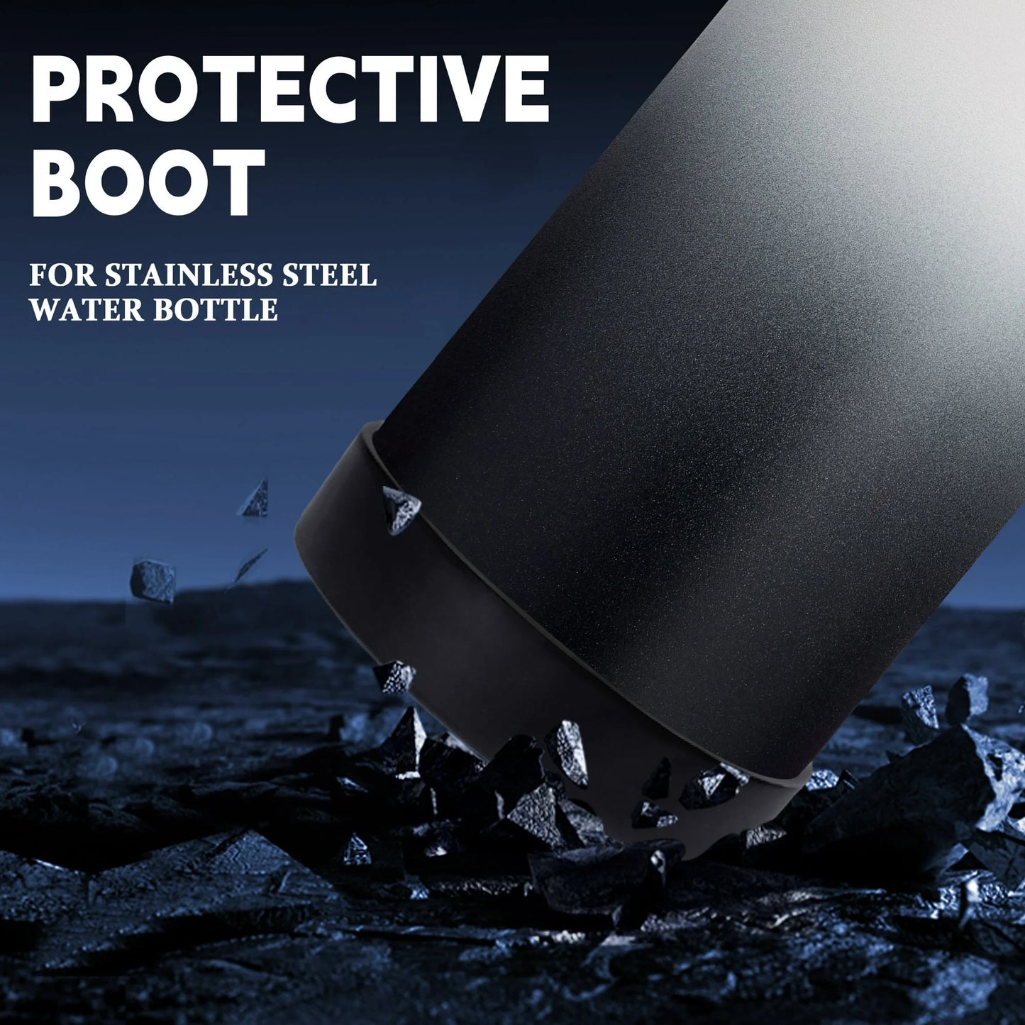 64 Oz Insulated Water Bottle with Straw & Auto Spout Lids,Paracord Handle,Strap Carrier & Protective Boot,Half Gallon Water Bottle,Wide Mouth Metal Canteen Thermo Flask,Leak-Proof Hydro Water Jug