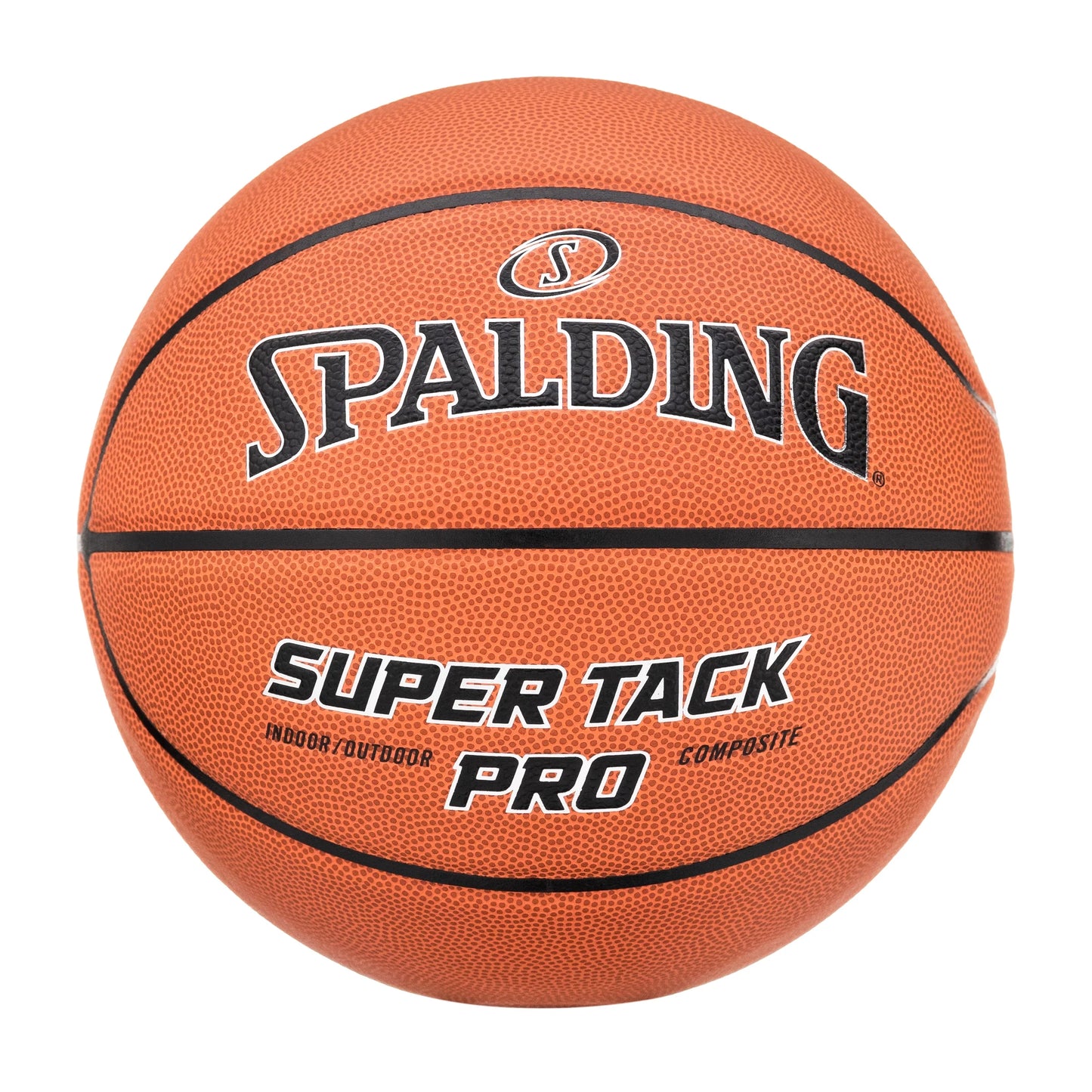 Spalding Super Tack Pro Composite Leather Basketball - Size 5, 27.5"