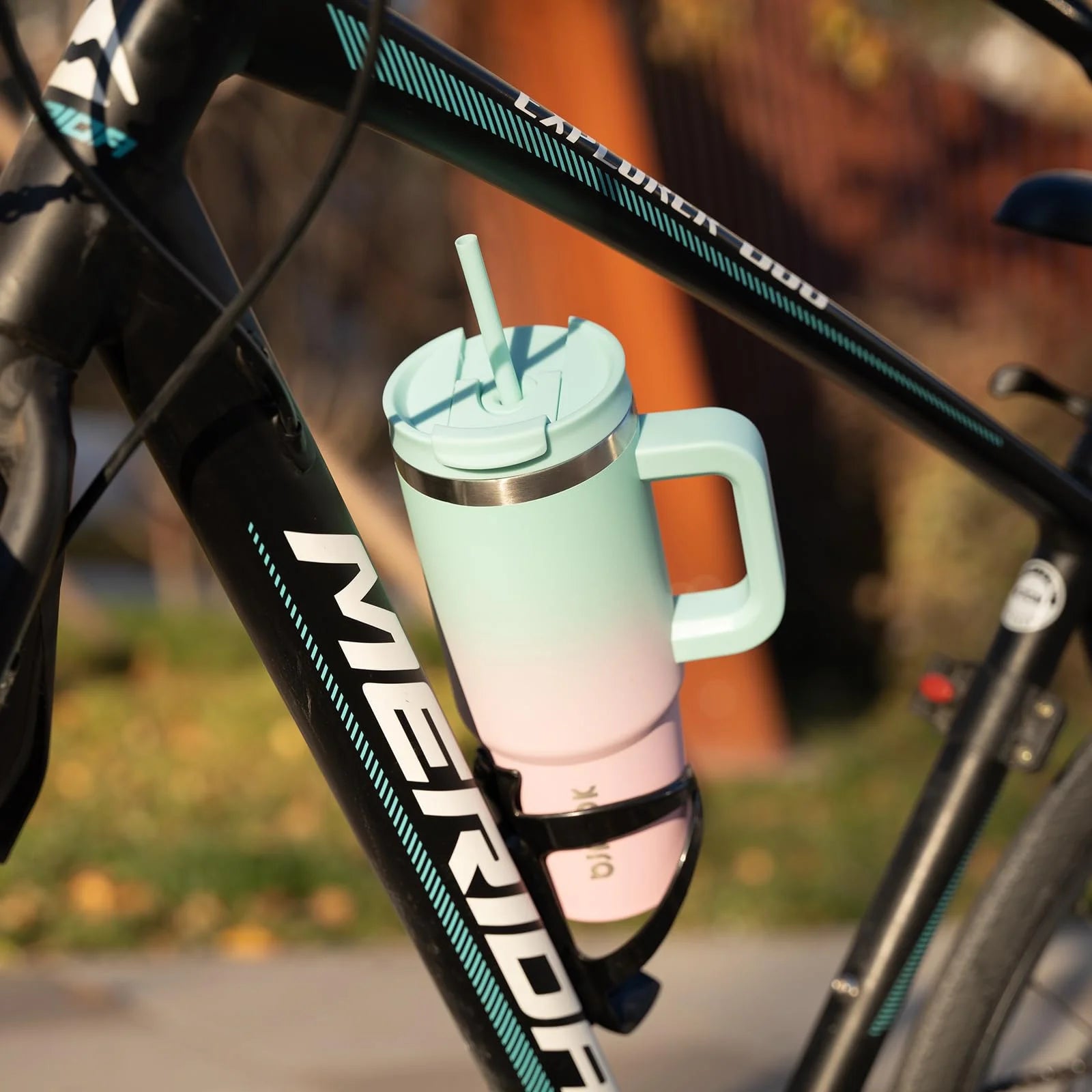 Tumbler with Handle and Straw 40Oz Insulated Tumbler Cups with Lid Stainless Steel Travel Coffee Mug,Bubble Gum