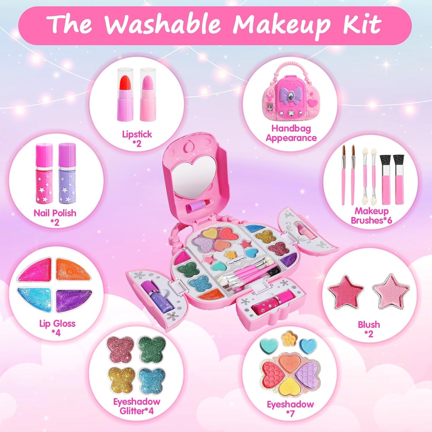 Toys for Girls Beauty Set Kids 3 4 5 6 7 8 9 10 11 Years Age Old Cool Gift Girls