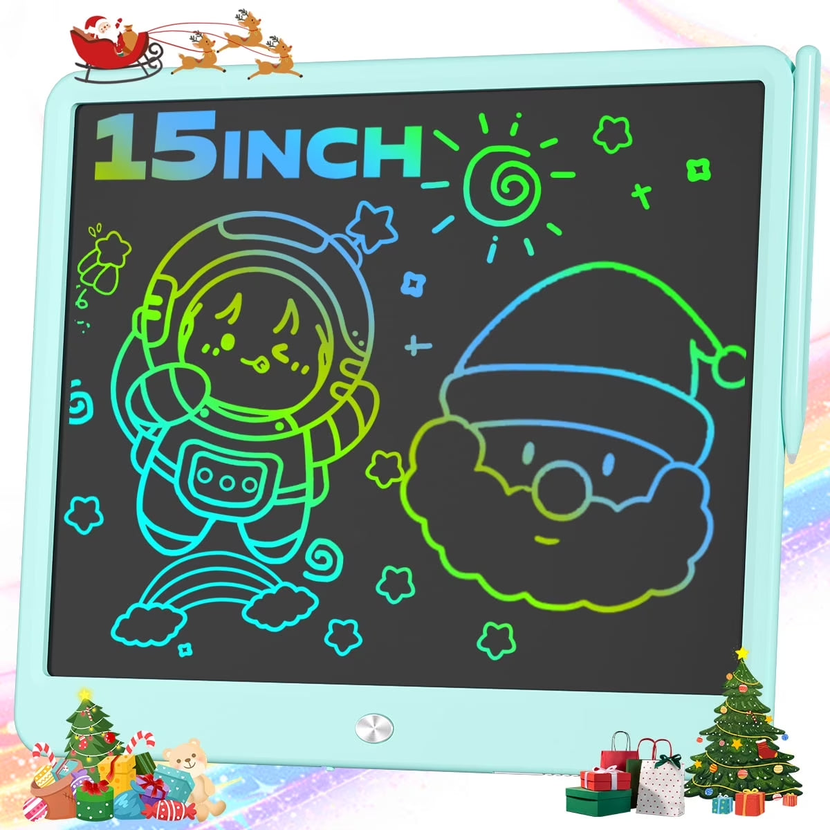 LCD Writing Tablet, Doodle Boards for Kids, Colorful Toddler Doodle Board Drawing Tablet, Erasable Reusable Drawing Pads, Educational and Learning Toys for Kids