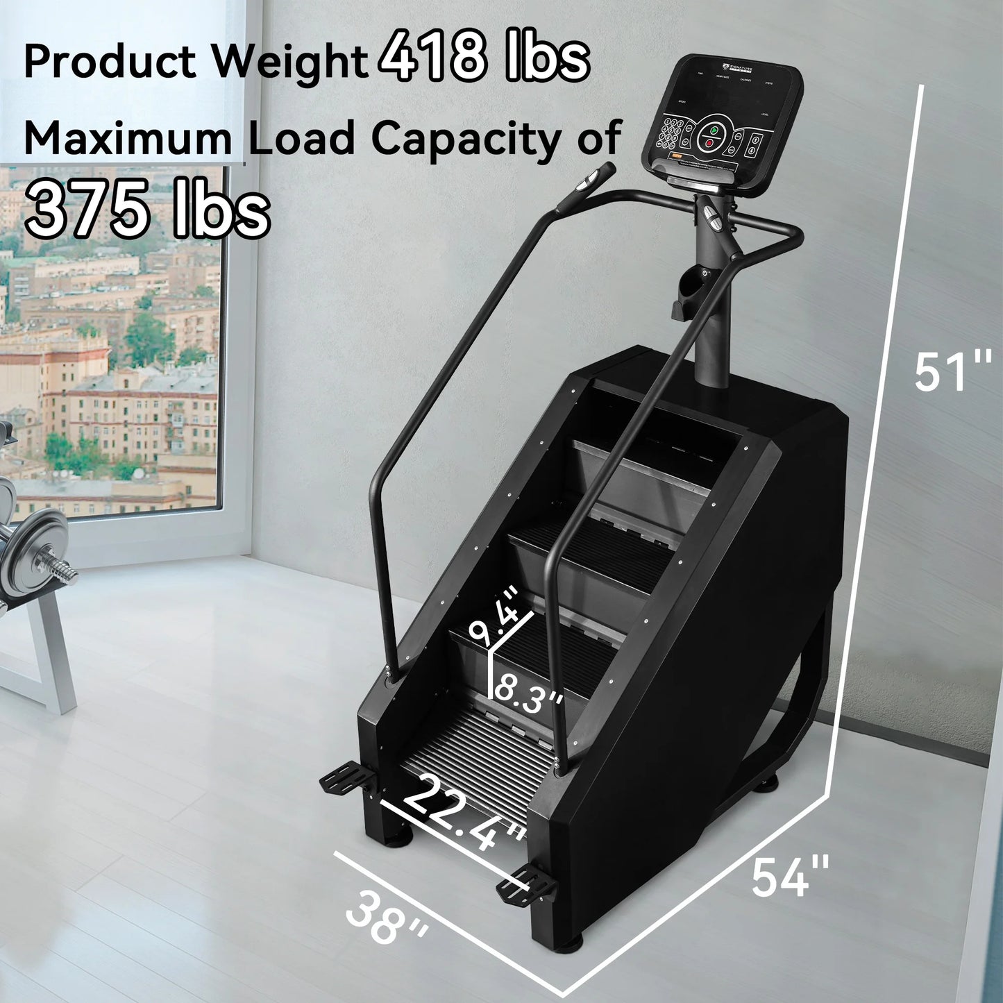 Balancefrom Stair Climber Commercial Grade Stair Stepper Machine for Cardio and Lower Body Workouts