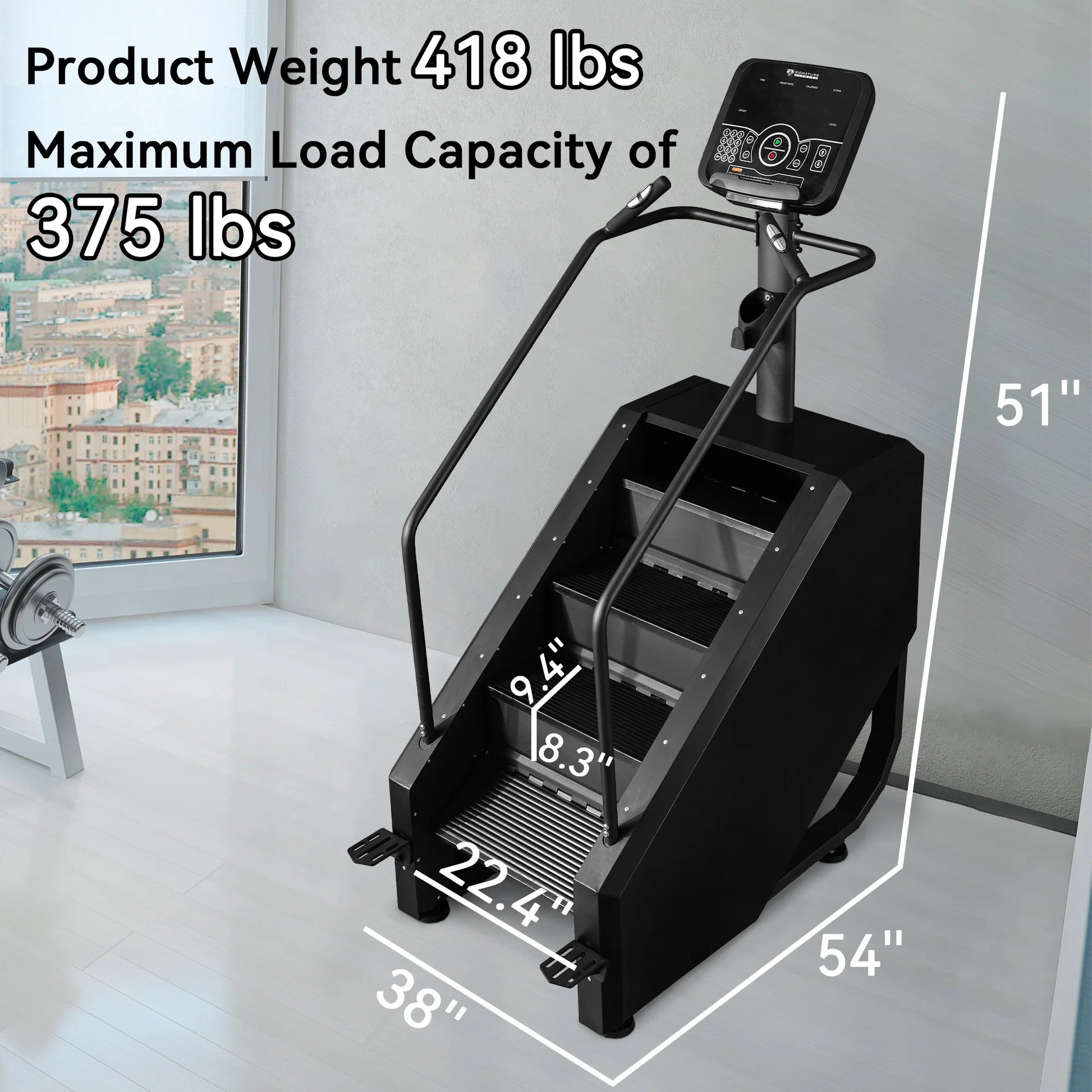 Balancefrom Stair Climber Commercial Grade Stair Stepper Machine for Cardio and Lower Body Workouts