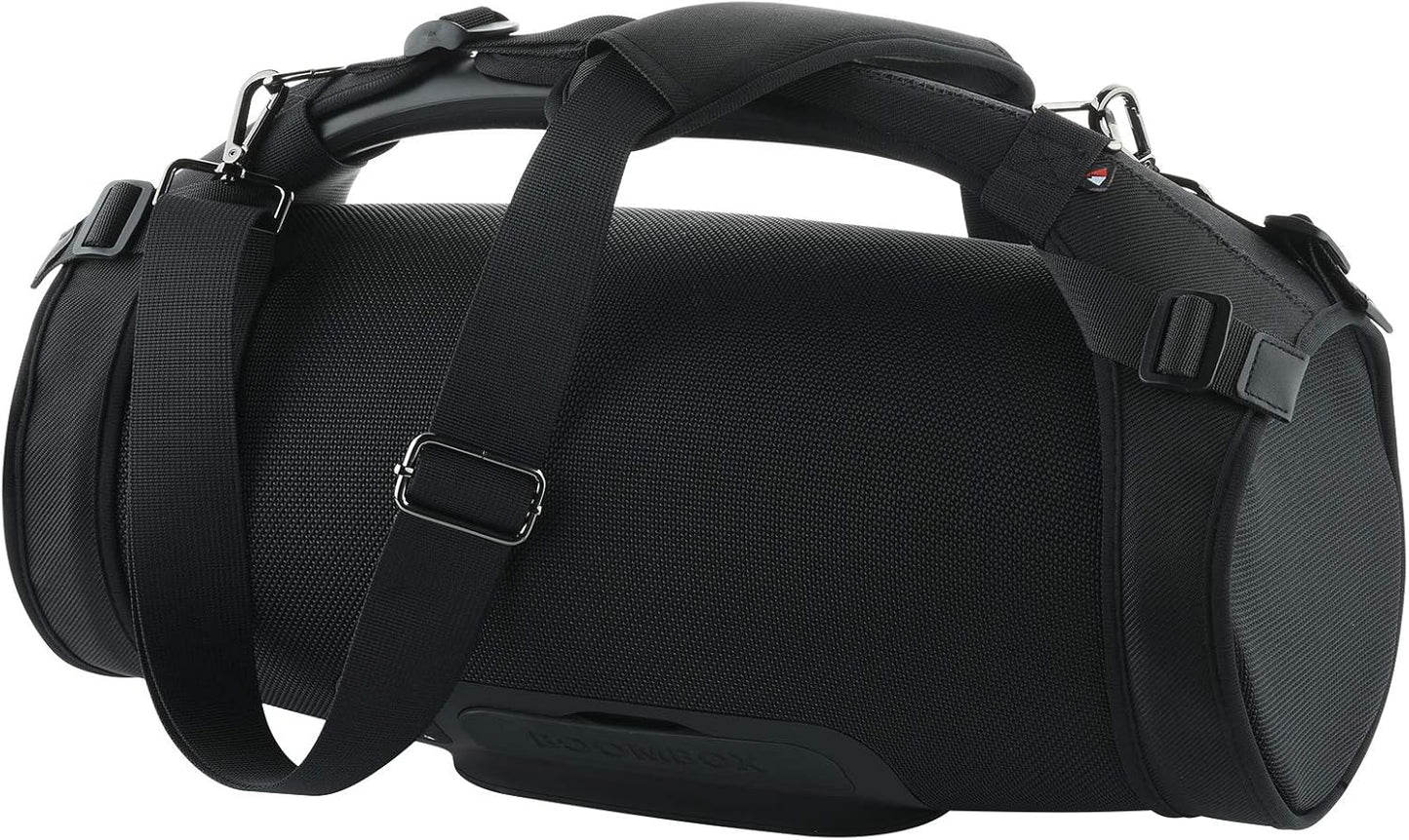 Travel Carrying Strap for JBL Boombox/Boombox 2 Waterproof Portable Speaker, Shoulder Strap with Two Side Covers Travel Carrying Pouch for JBL Boombox (Black)