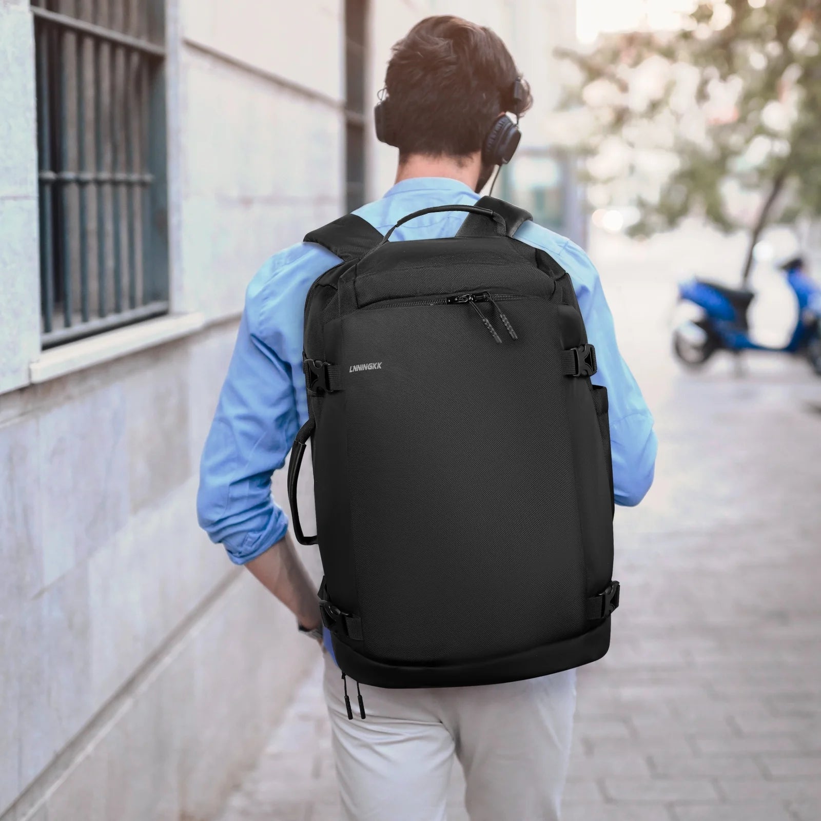 40L Travel Backpack - Flight Approved Carry-On Backpack Water-Resistant Lightweight Business Rucksack, Large Weekender Bag with Laptop Compartment Fits 17” Laptop