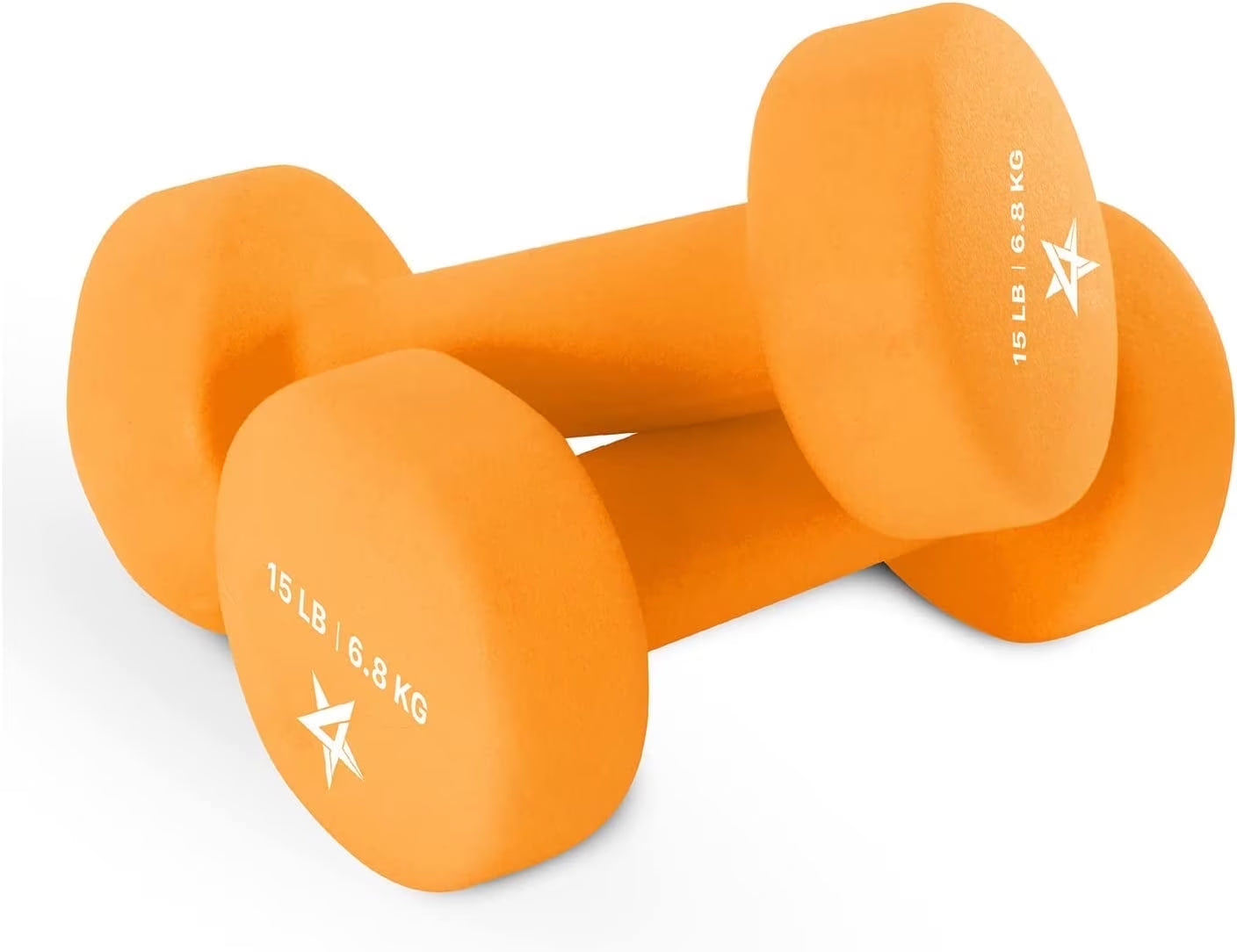 Yes4All Neoprene Coated Dumbbell for Women, Black, 10 Lb Pair