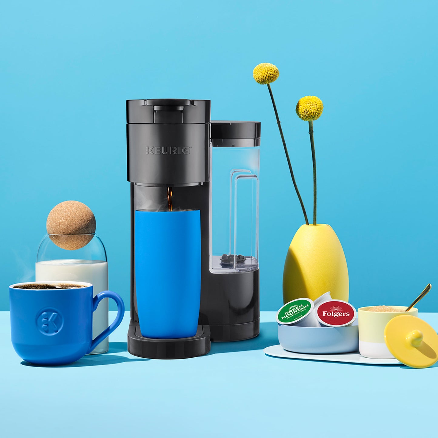 K-Express Essentials Bluebell Single-Serve K-Cup Pod Coffee Maker