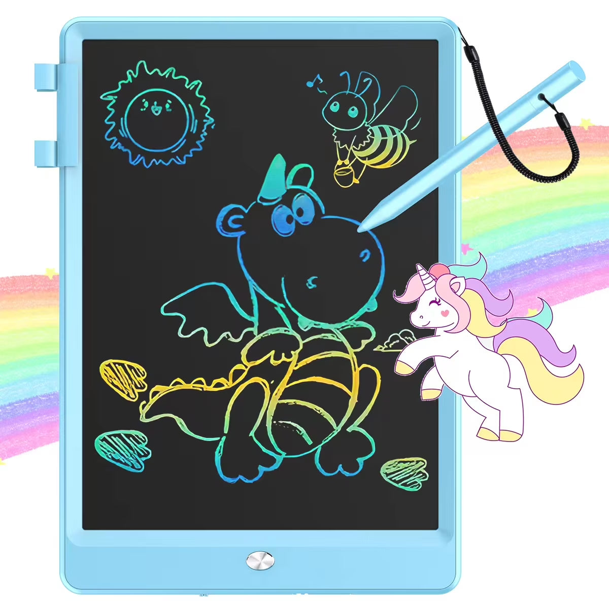 LCD Writing Tablet, Doodle Boards for Kids, Colorful Toddler Doodle Board Drawing Tablet, Erasable Reusable Drawing Pads, Educational and Learning Toys for Kids