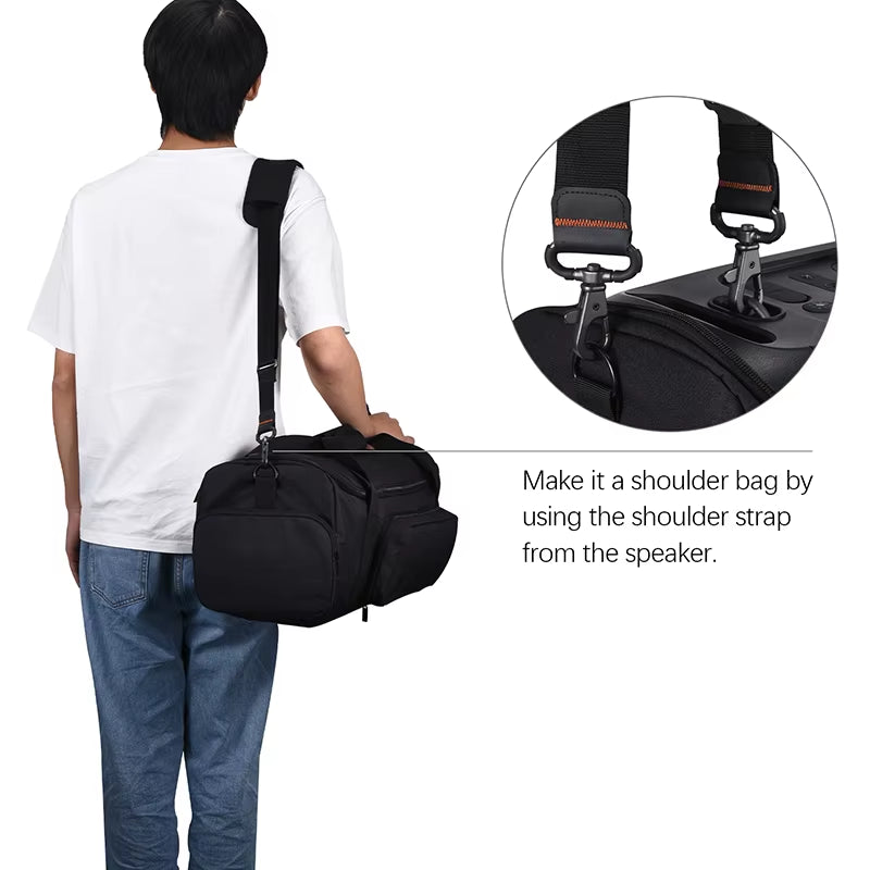 Outdoor Carrying Box Portable Tote Bag Travel Case for JBL Partybox on the Go Powerful Portable Bluetooth Party Speaker