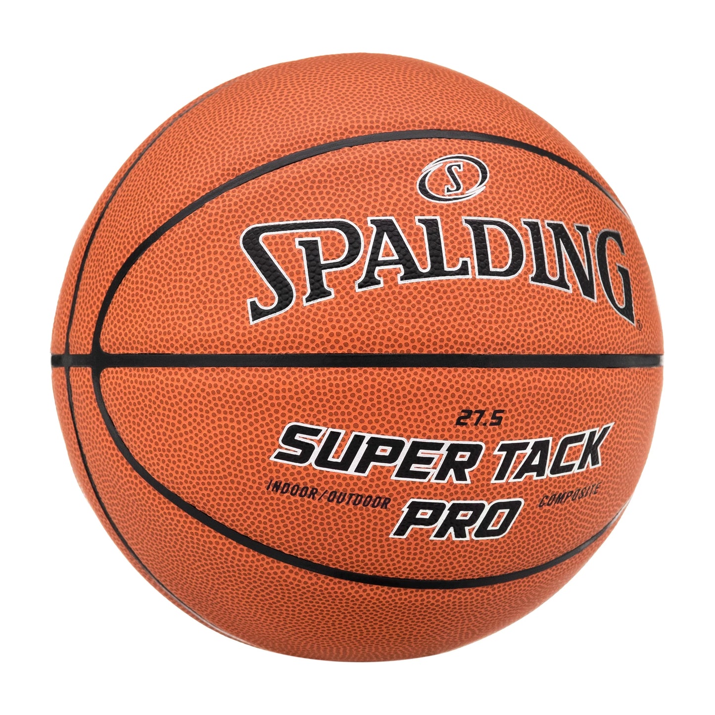 Spalding Super Tack Pro Composite Leather Basketball - Size 5, 27.5"