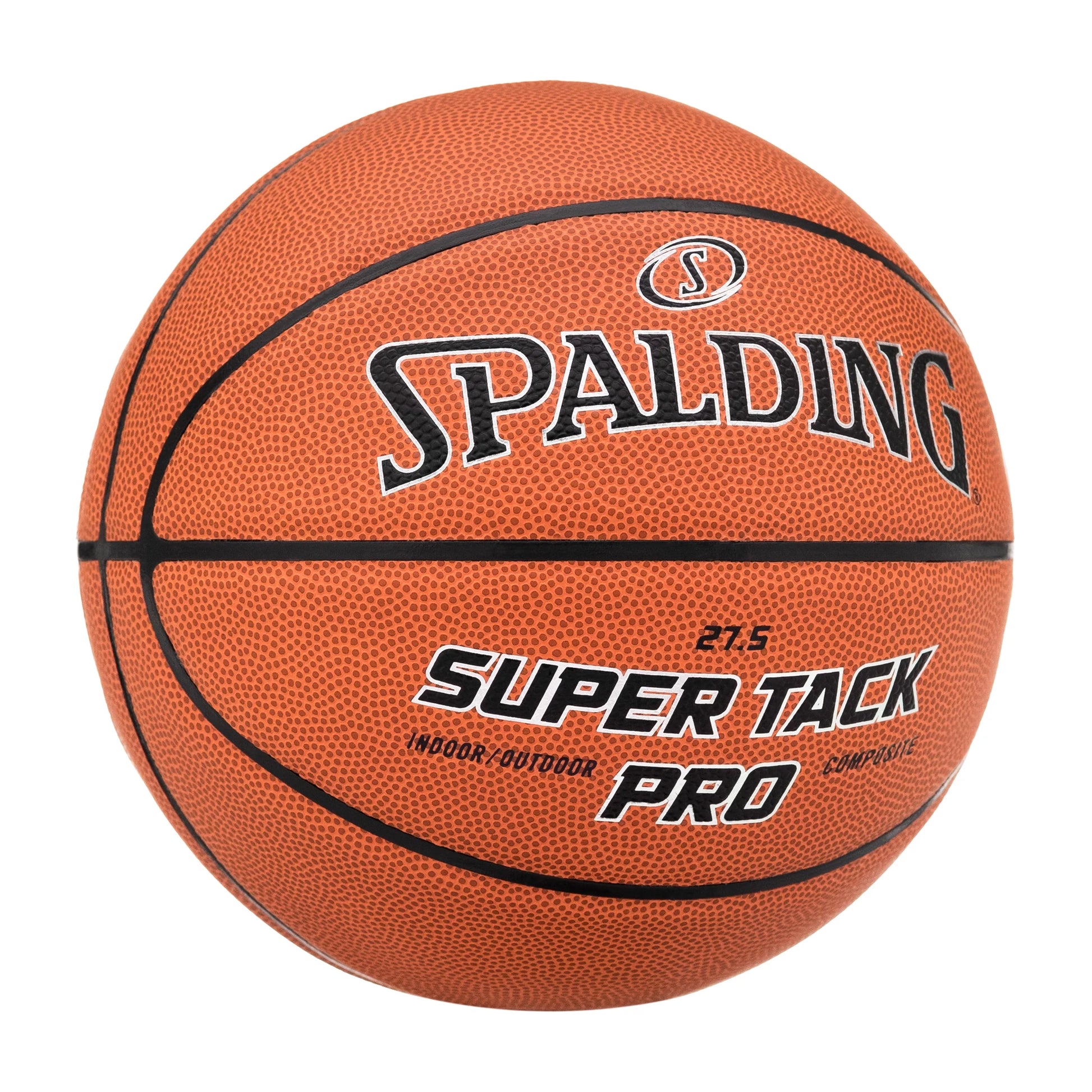 Spalding Super Tack Pro Composite Leather Basketball - Size 5, 27.5"