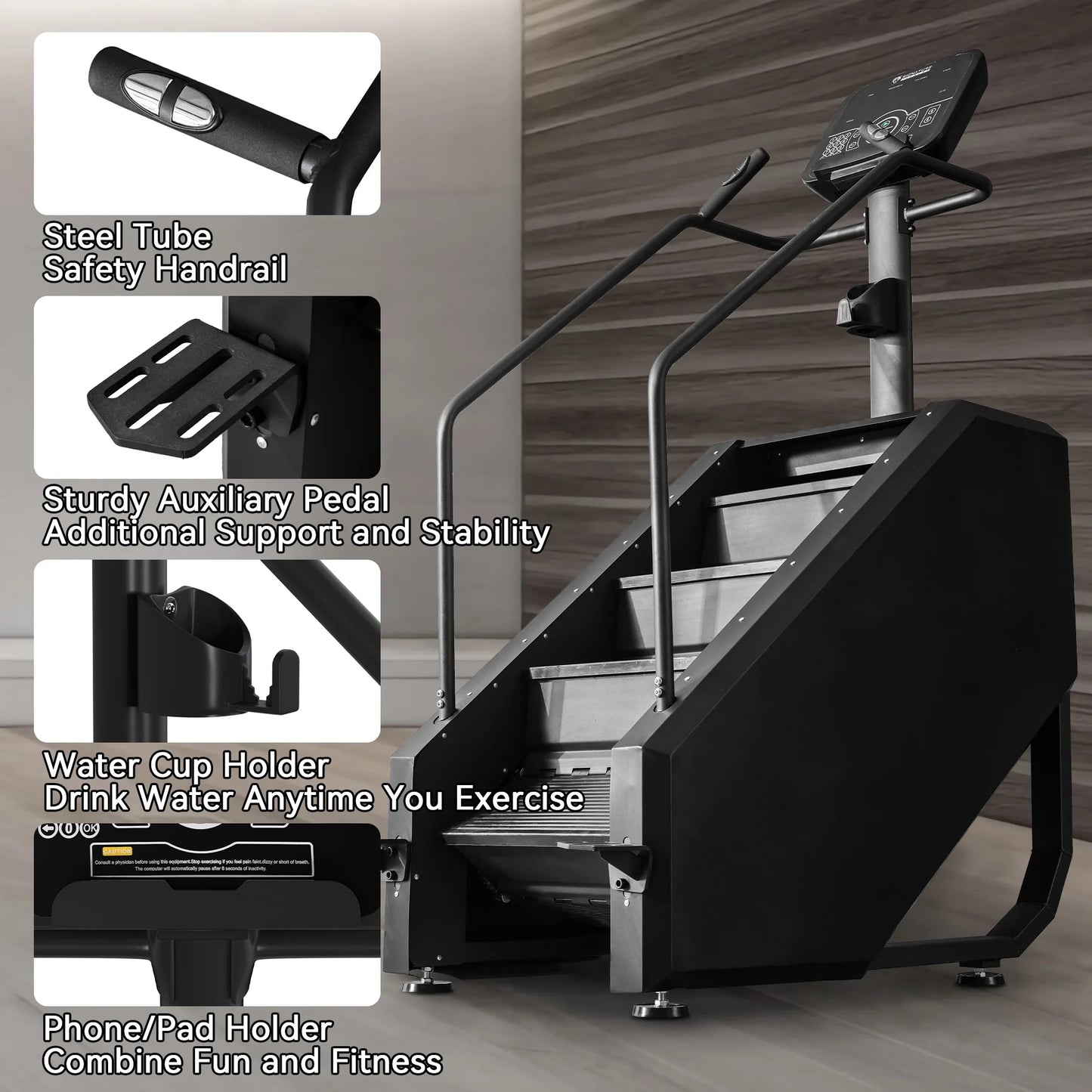 Balancefrom Stair Climber Commercial Grade Stair Stepper Machine for Cardio and Lower Body Workouts