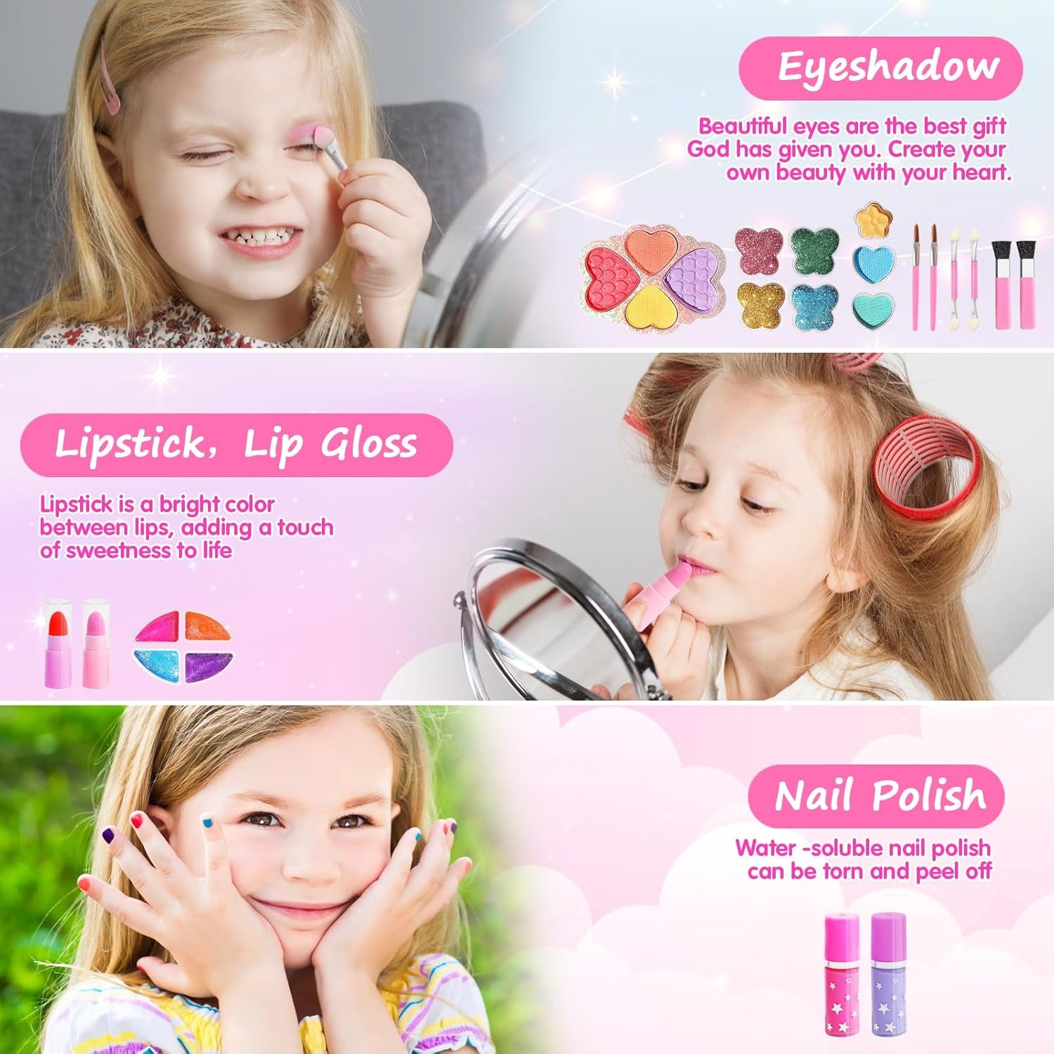 Toys for Girls Beauty Set Kids 3 4 5 6 7 8 9 10 11 Years Age Old Cool Gift Girls