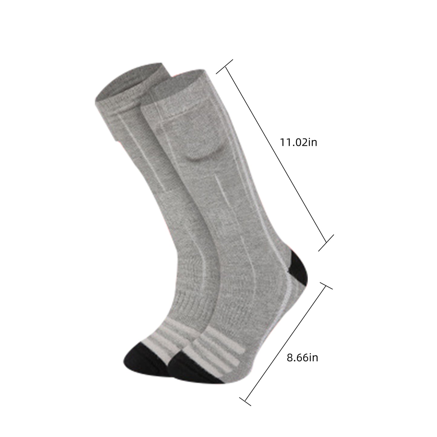 Heated Socks for Men Women 4000Mah Rechargeable Electric Heating Socks Warm Winter Thermal Socks Electric Battery Socks Foot Warmer(3 Heating Settings)