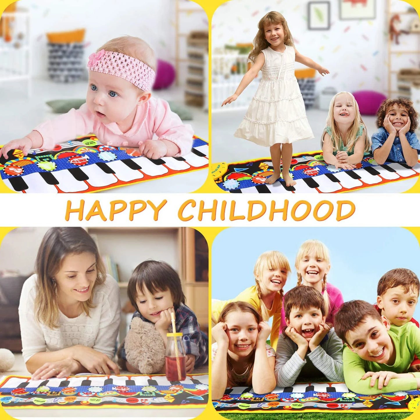 Somnr Musical Piano Mat Electronic Multi-Functional Musical Mats for Kids 3+ Years Old Toddler