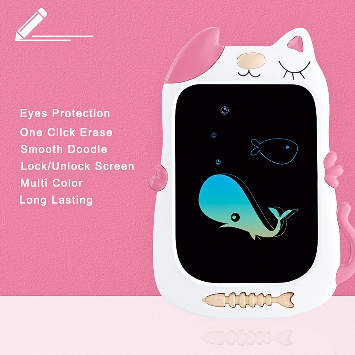 LCD Drawing Doodle Board Toys for Girls 3-6 Years, Toddler Girl Learning Toys for Girls 4 5 6 7 8 Year Old, Birthday Gifts Toys for 2 3 4 5 Years Old Girls