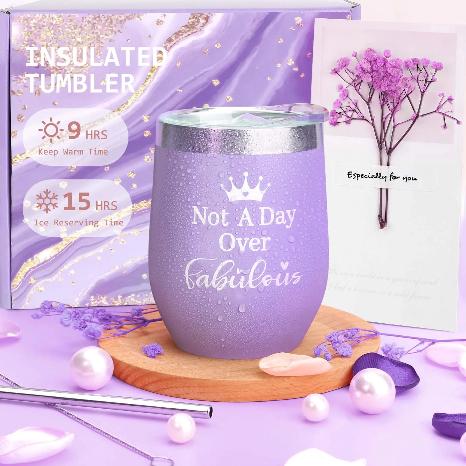 Ayieyill Gift Baskets Set for Women, 10 Pack Bath and Body Set for Christmas Holiday Birthday Gift, Purple