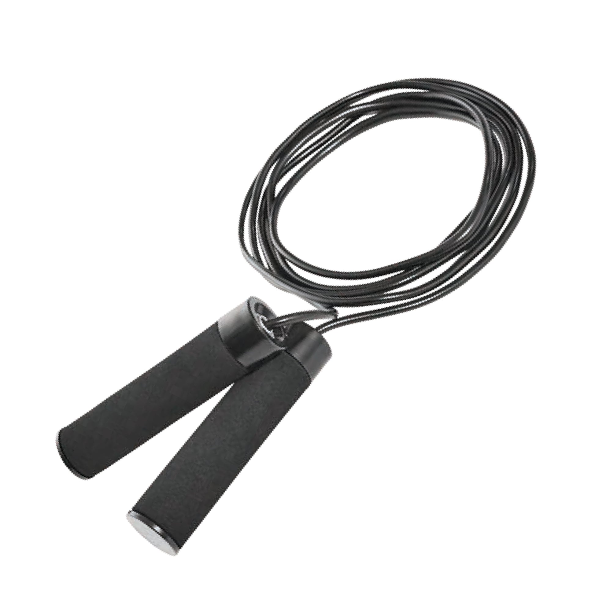 Athletic Works Adjustable Weighted Jump Rope, Adjusts up to 9' Length, Black