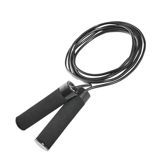 Athletic Works Adjustable Weighted Jump Rope, Adjusts up to 9' Length, Black