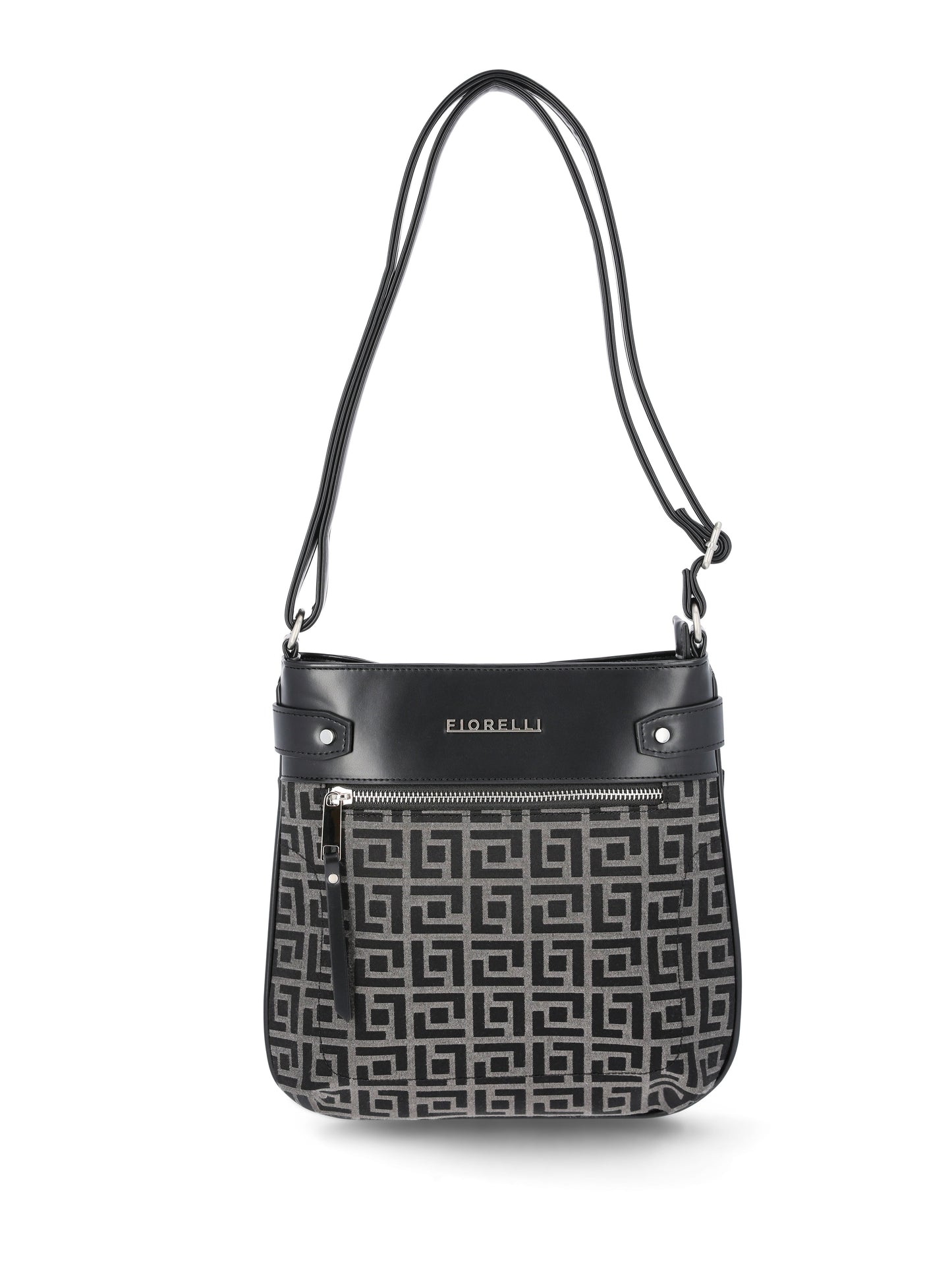 Fiorelli Women’S Lila Crossbody Handbag, Geo Jacquard White