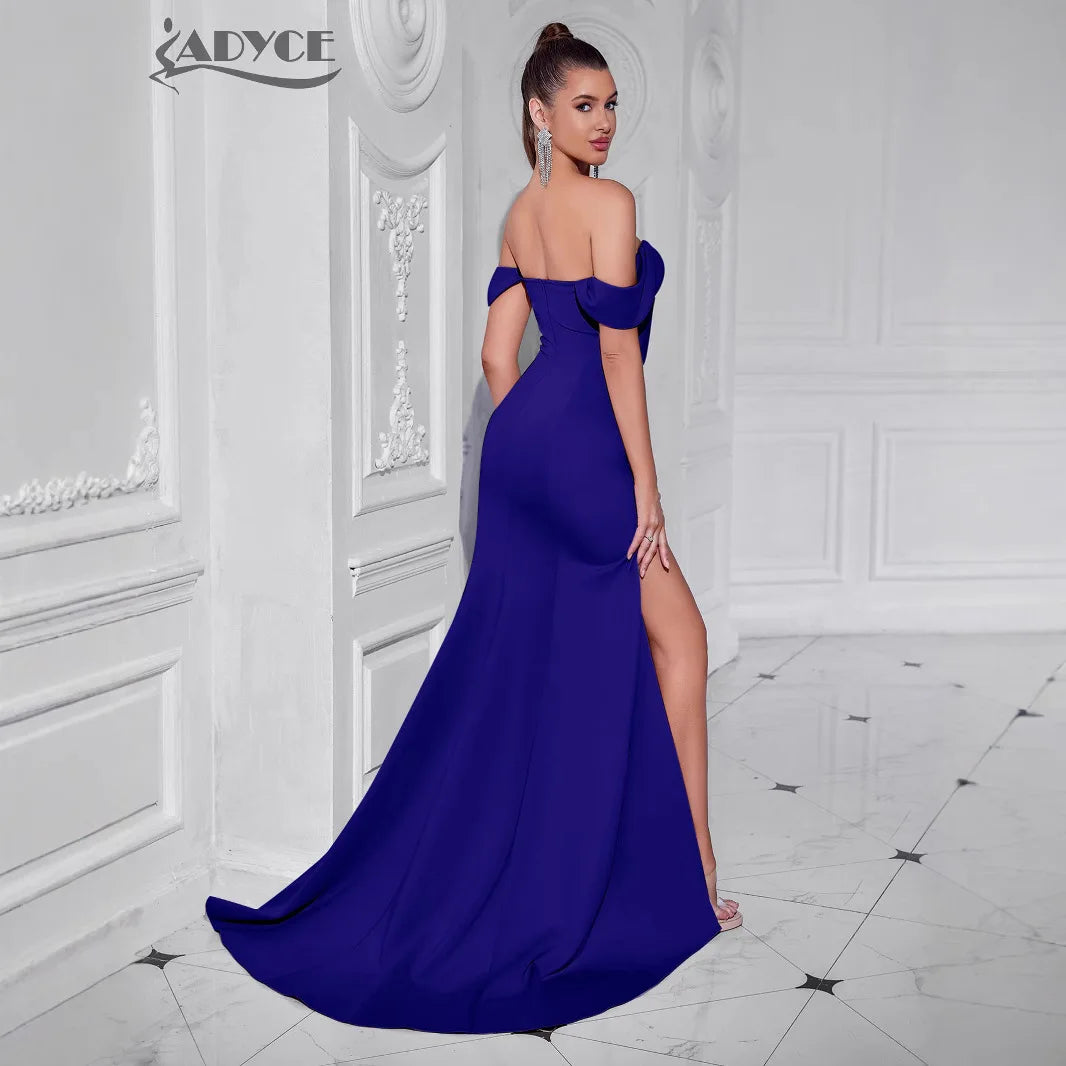 Elegant Slit Casual Midi Dress For Women Lace Vestidos