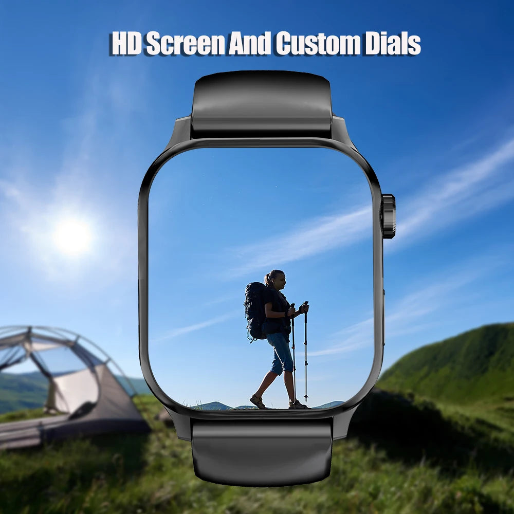 SENBONO G93 New Smart Watch Men Women 1.85'' square Screen Sports Waterproof BT Call Heart Rate Tracker Clock Men SmartWatch