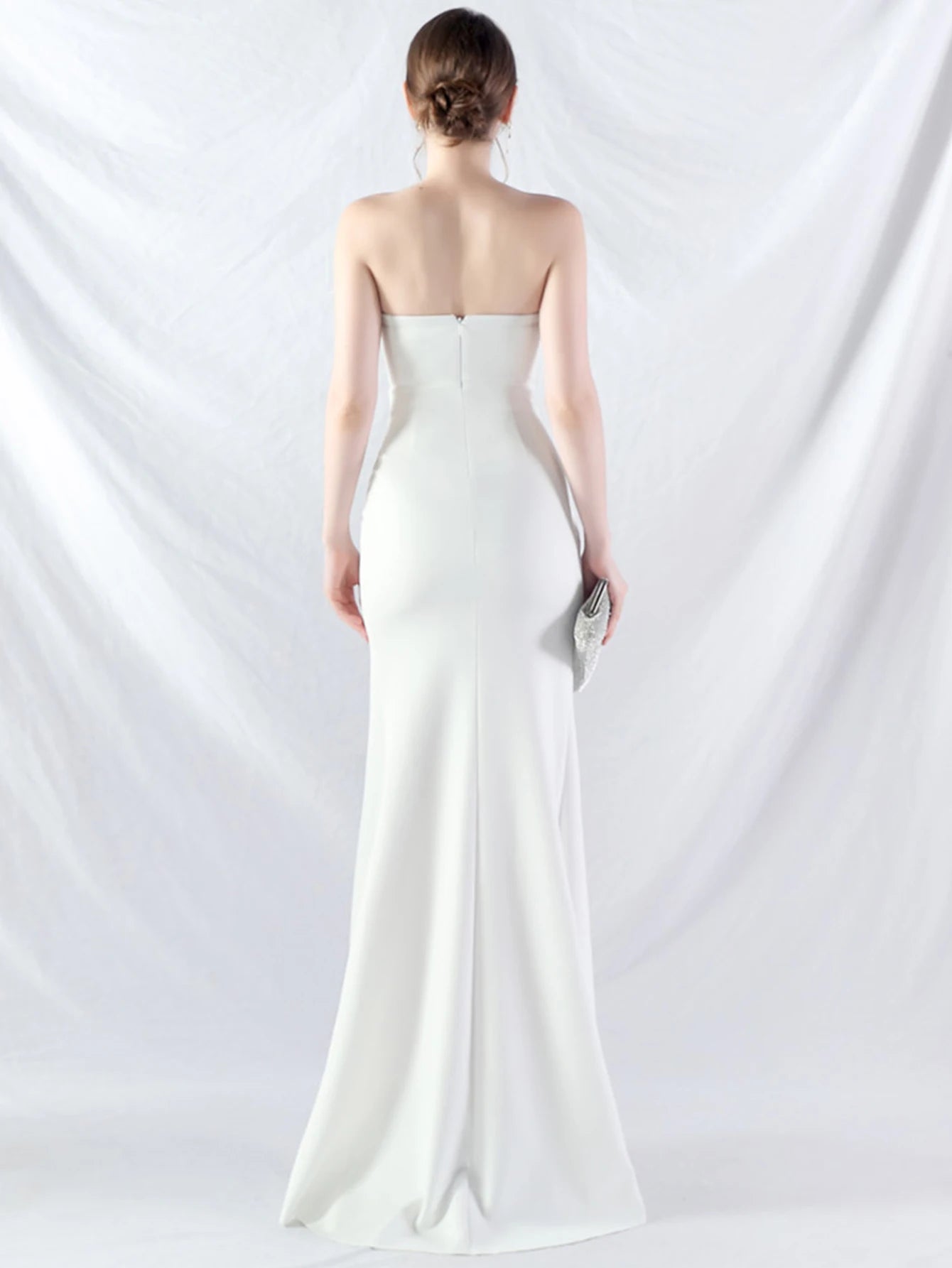 Robe longue d'été blanche dos nu sexy, élégante robe à plis pour femme, robe de soirée d'anniversaire, robe longue de mariage rouge luxueuse, vestidos
