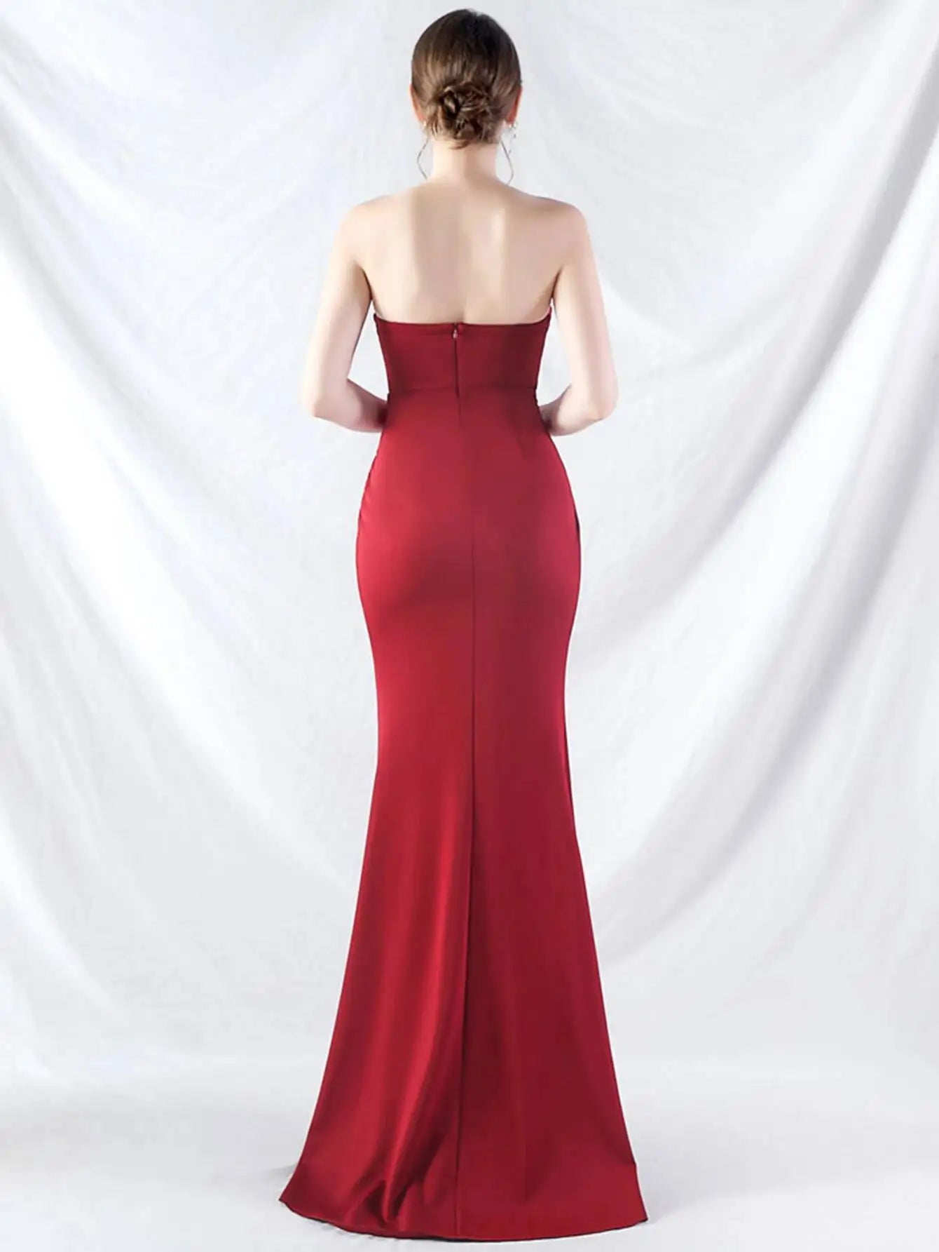 Robe longue d'été blanche dos nu sexy, élégante robe à plis pour femme, robe de soirée d'anniversaire, robe longue de mariage rouge luxueuse, vestidos