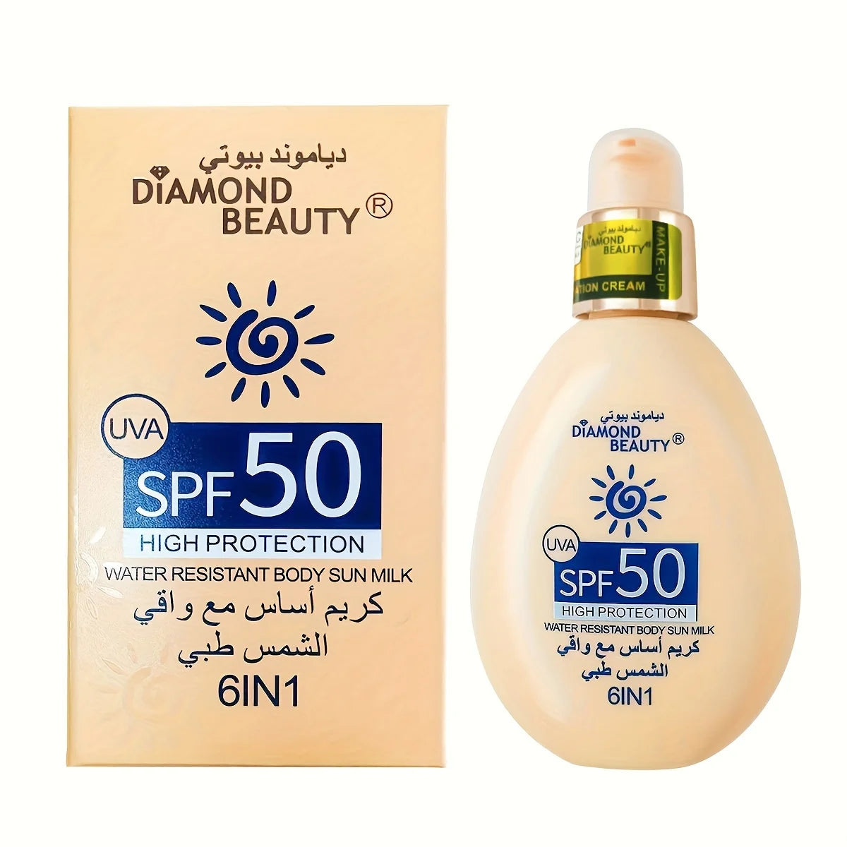 Sunscreen SPF 50 Face Body Isolation Female Sunscreen lotion 100ml Summer Outdoor liquid foundation Moisturizing Cream