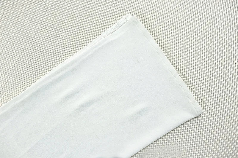 Robe longue sexy asymétrique dos nu Leosoxs, robe de plage moulante sans manches à épaules dénudées.